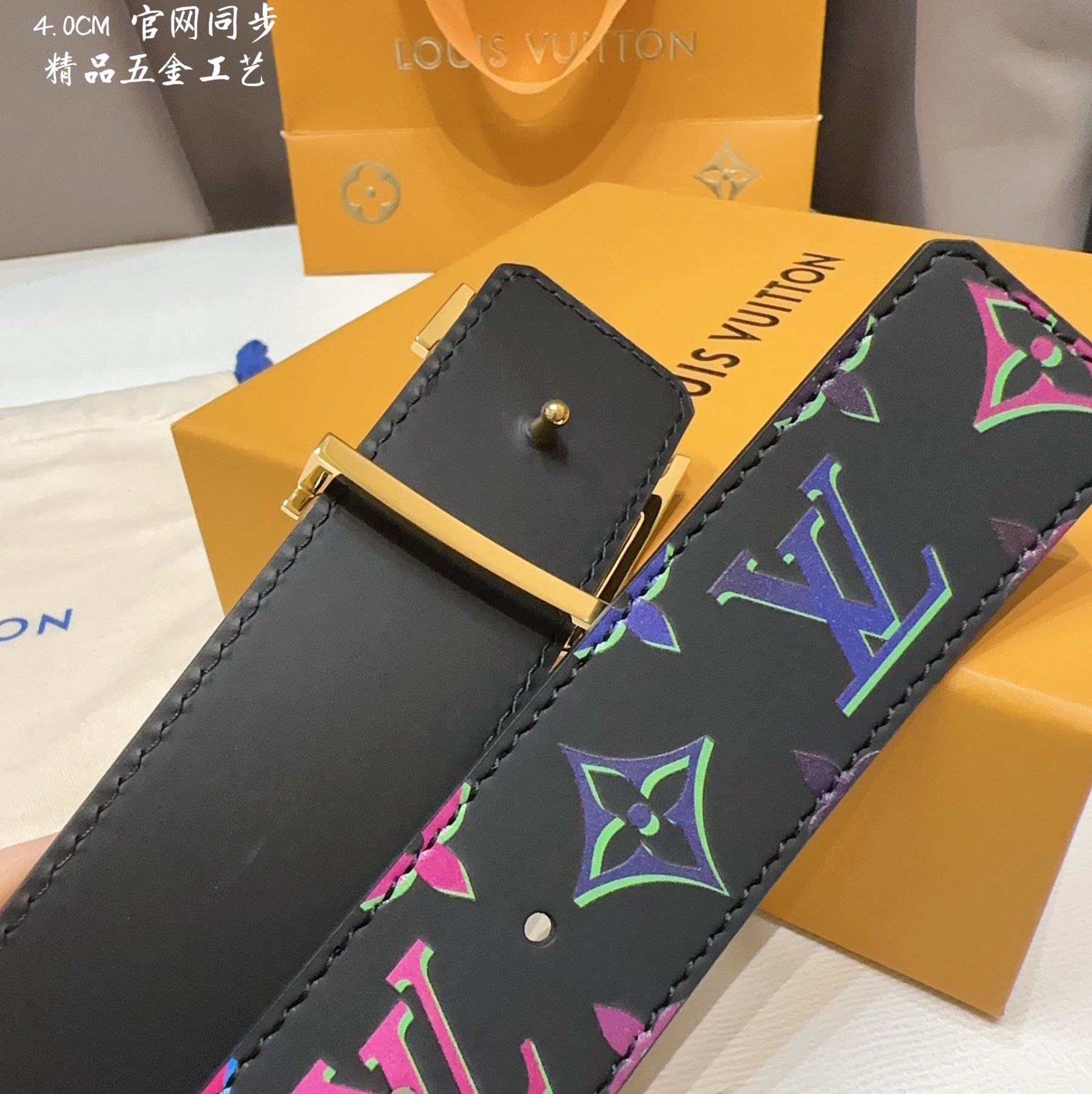 L Louis Men's Width 4.0 CM Simple and elegant