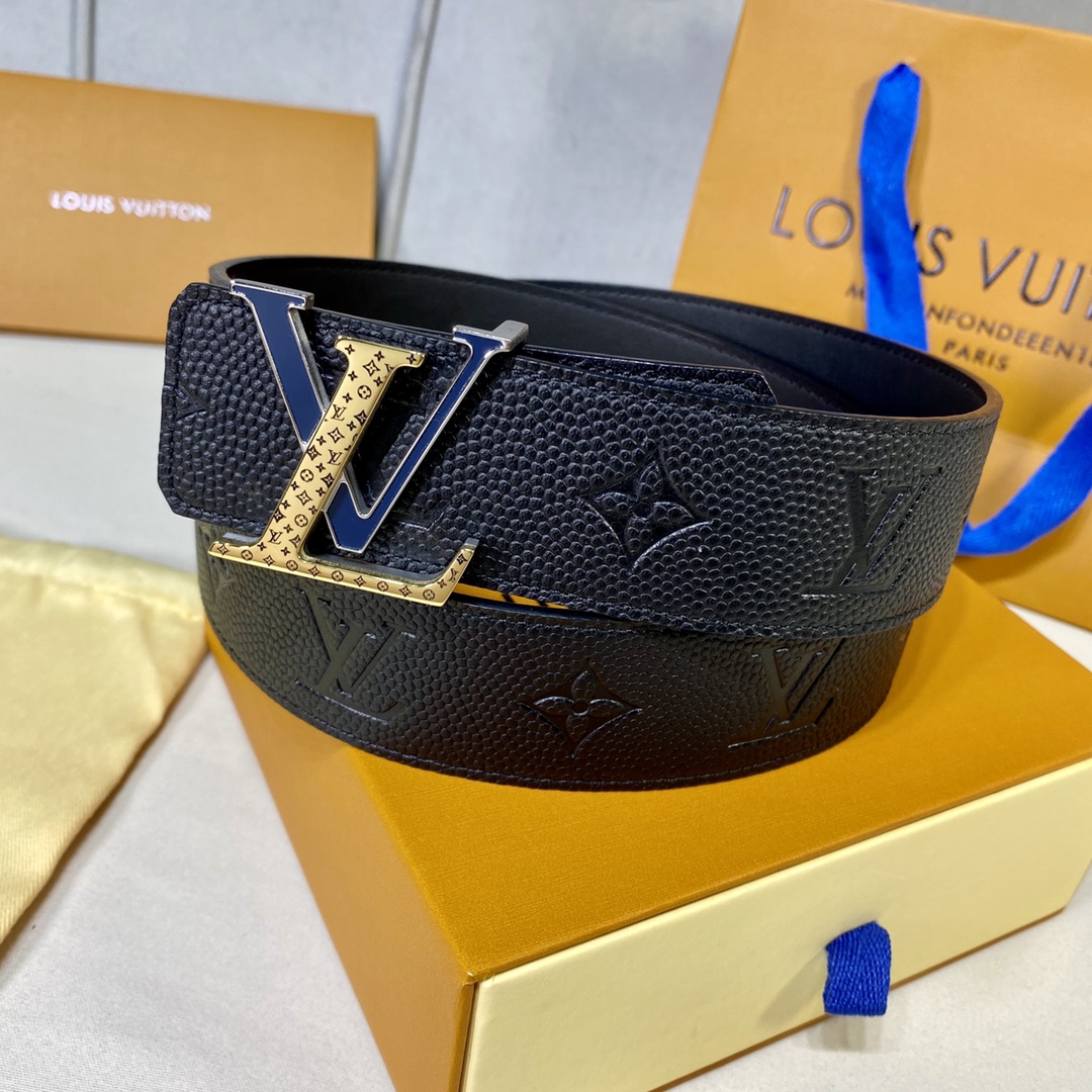 Lujia new product co-branded model, width 40mm, original single new product, LV NBA double-sided belt