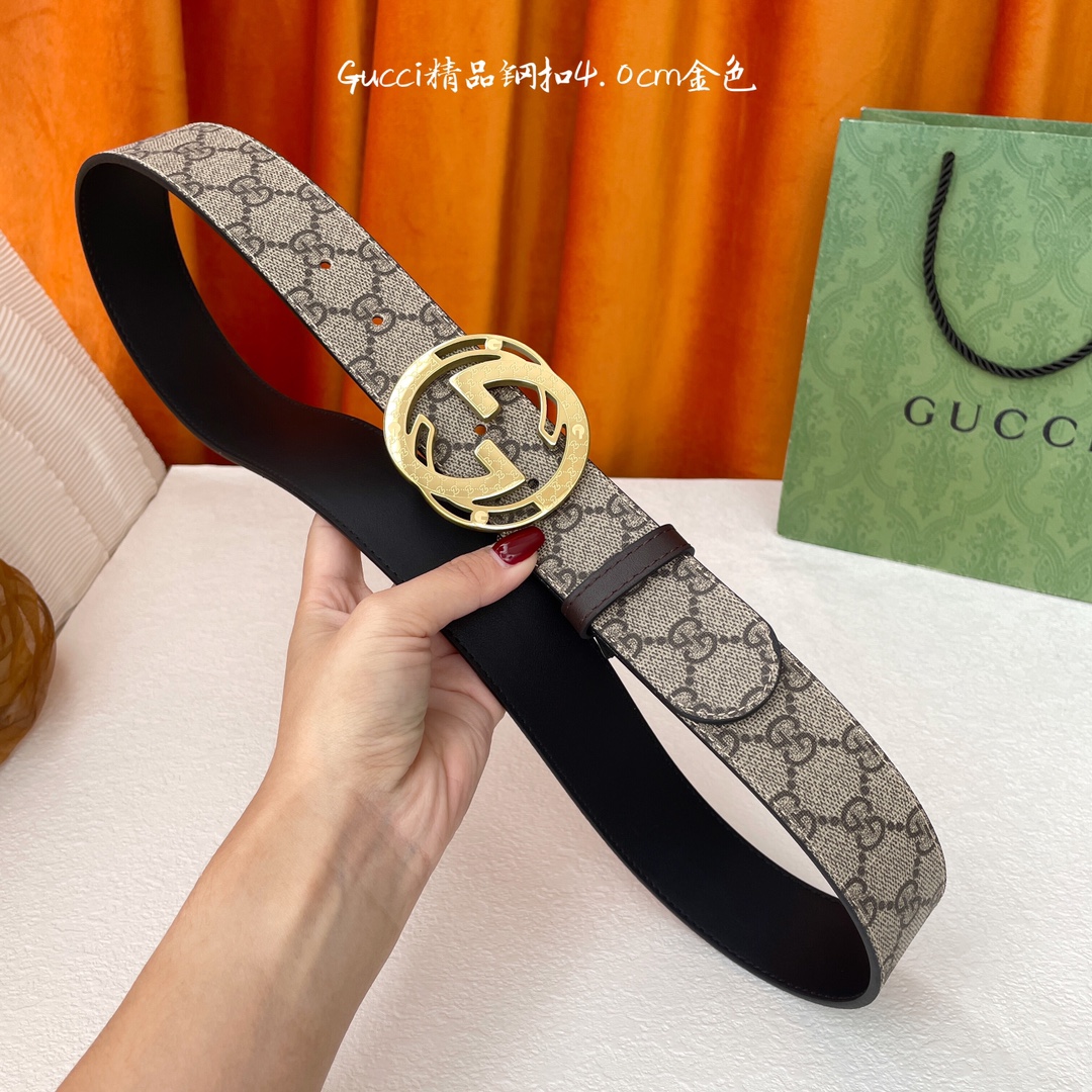 Gu classic imported original printed surface with original leather bottom