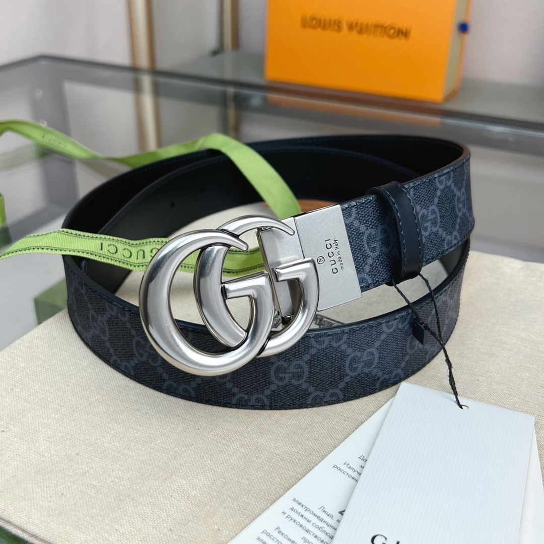 Gucci double G buckle double-sided belt