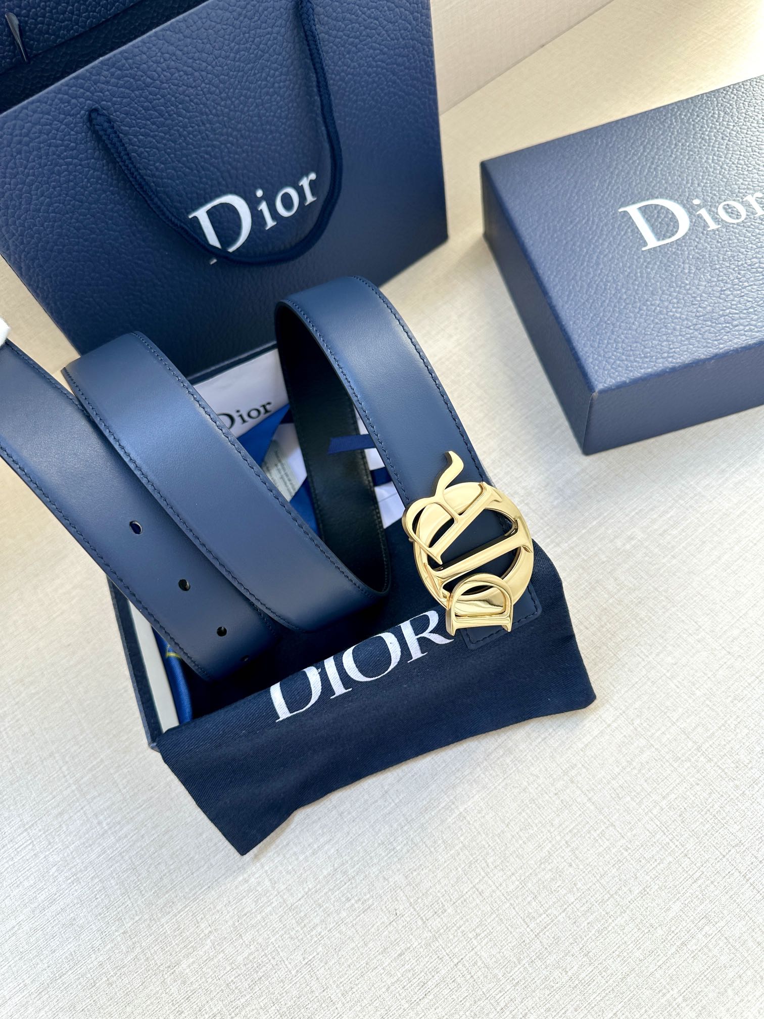 Dior Charm belt stainless steel buckle in gold