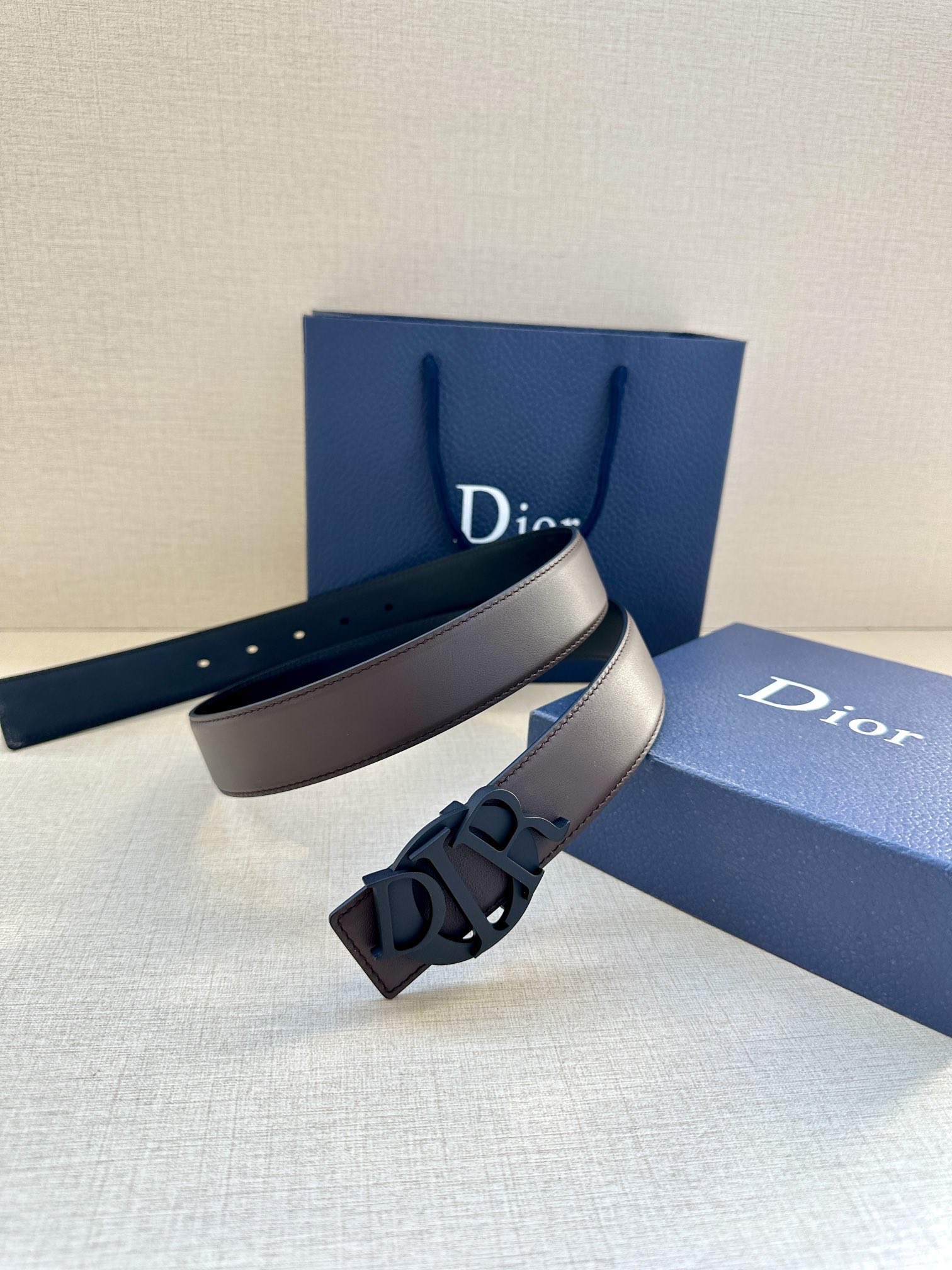 This Dior Charm belt stainless steel buckle is in gold