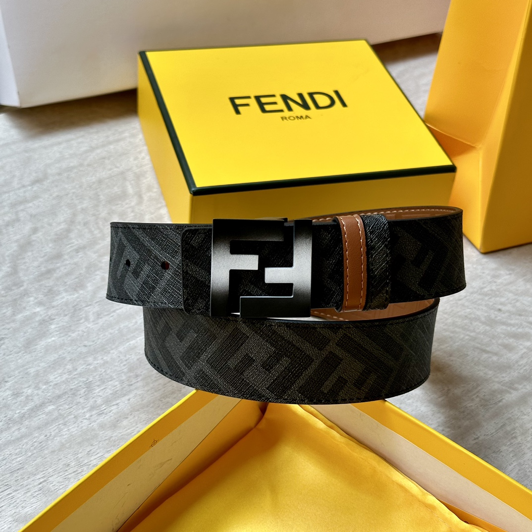 FENDIDouble ring front and back belt