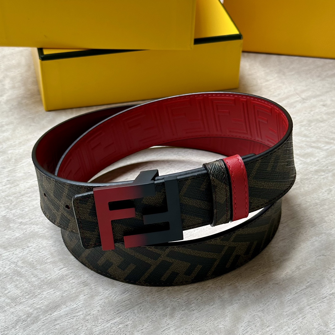 FENDIDouble ring front and back belt