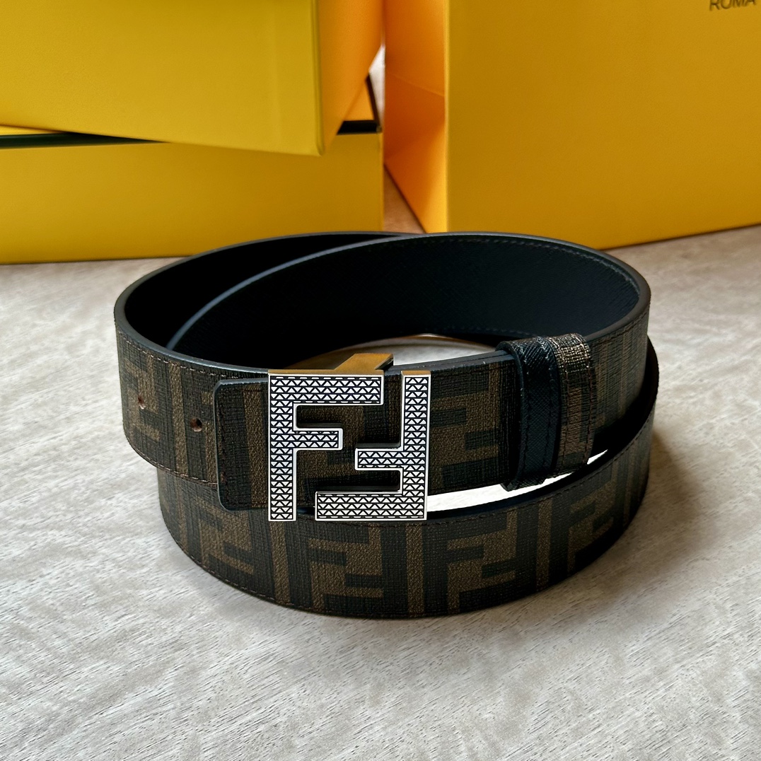 FENDIDouble ring front and back belt