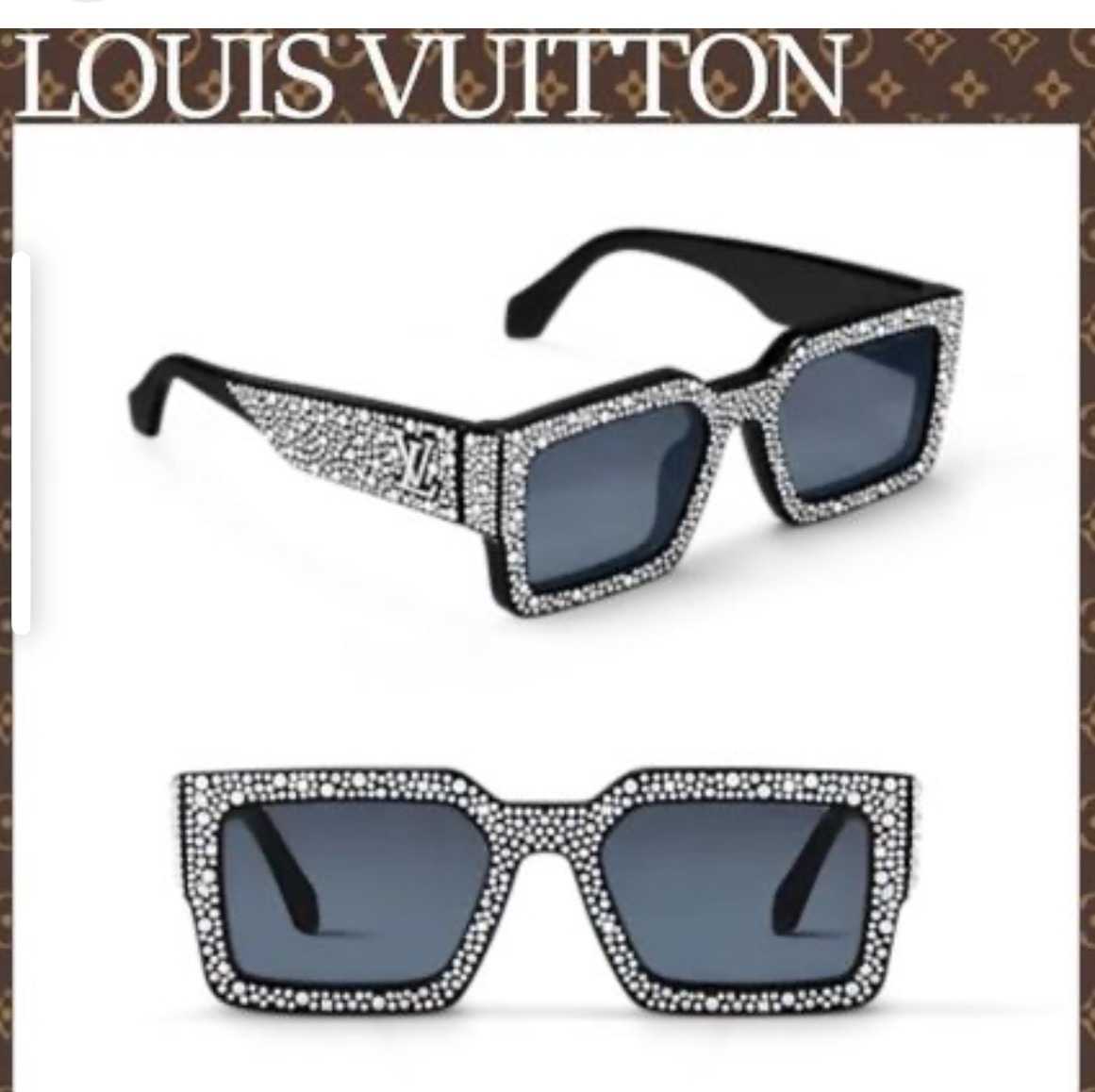 The Milky Way hairstyle is so cool. LV doesn't follow the usual path but totally pulls it off.Glasses