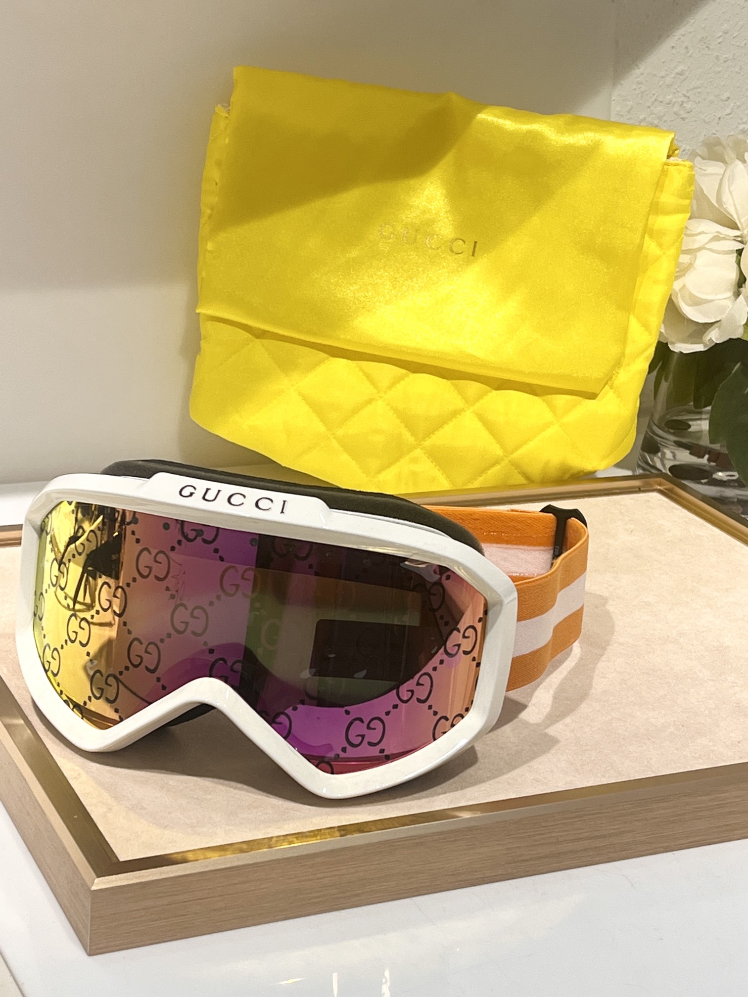 Gucci ski mirror Skiing Hobby Party🎿