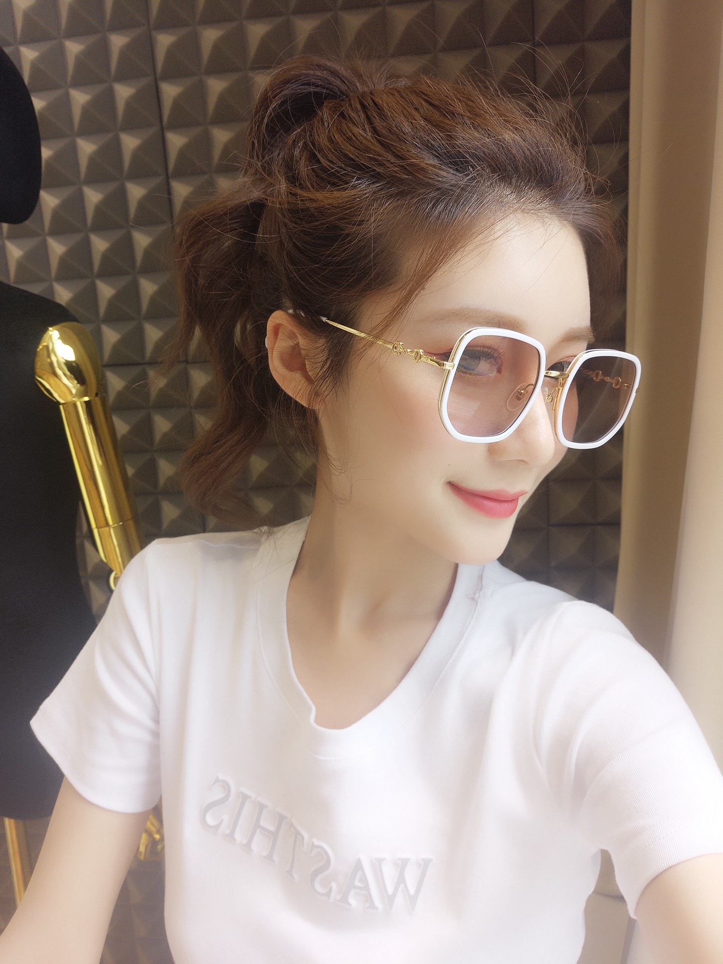 GUCCI GG1108 White is so amazing☁️Glasses