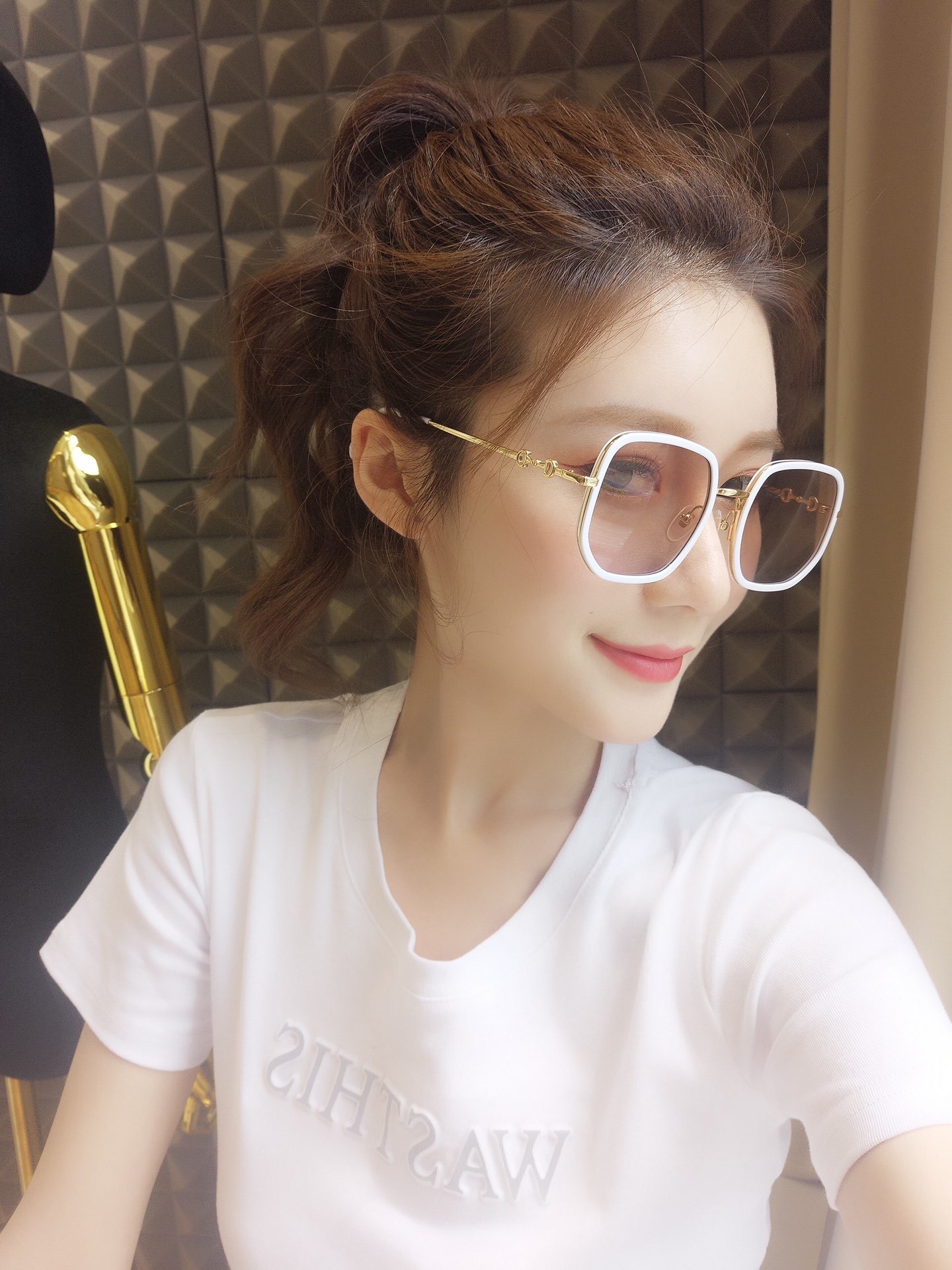 GUCCI GG1108 White is so amazing☁️Glasses