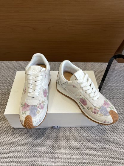 New colors ➕ super popular women's LOEWE Luo Yiwei's latest color-enhancing color-blocking German training shoes Forrest Gump shoes Small white shoes