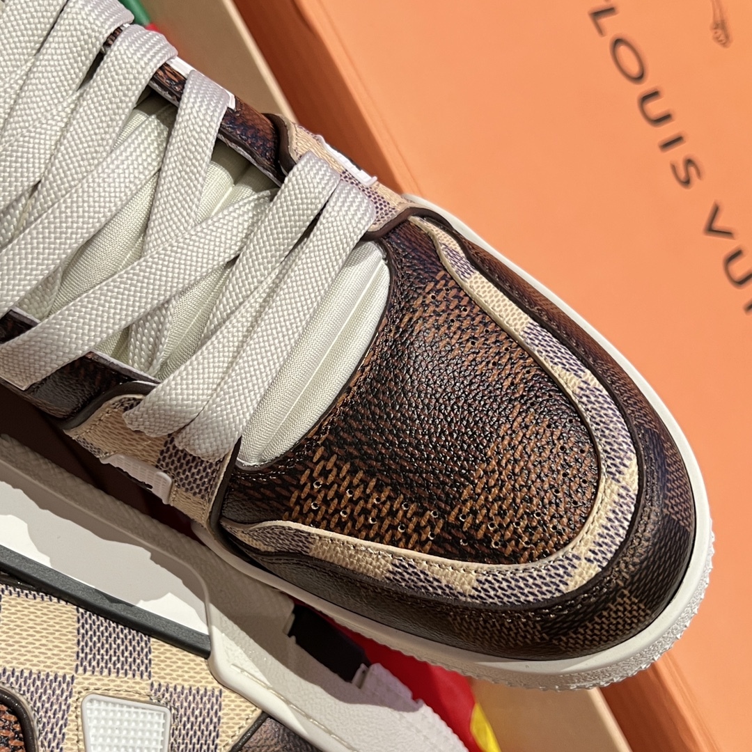 Hall level‼ ️Trainer checkerboard couple sports shoes