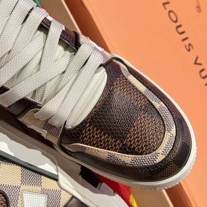 Hall level‼ ️Trainer checkerboard couple sports shoes