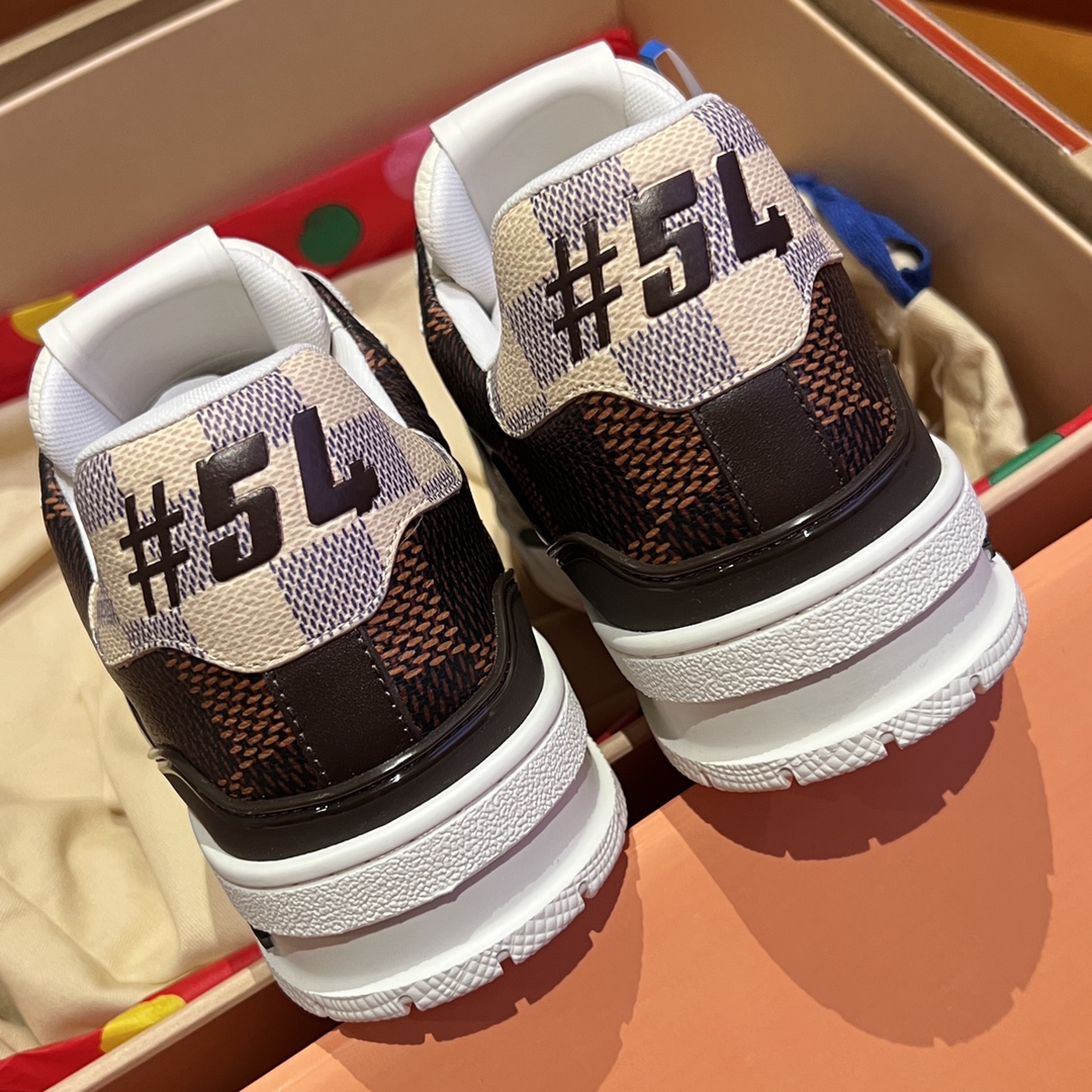 Hall level‼ ️Trainer checkerboard couple sports shoes