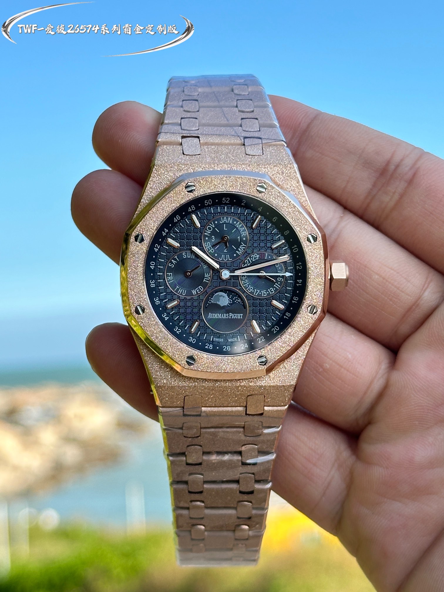 TWA-AP Audemars Piguet Royal Oak Frosted Gold version, 41mm Steel King of Kings