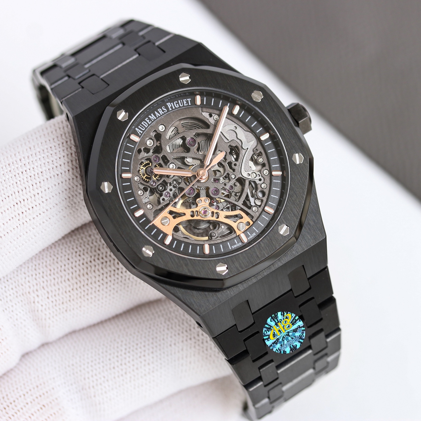 New model of Audemars Piguet Royal Oak Offshore men's mechanical watch, reference number 15407ST.OO.1220ST.01