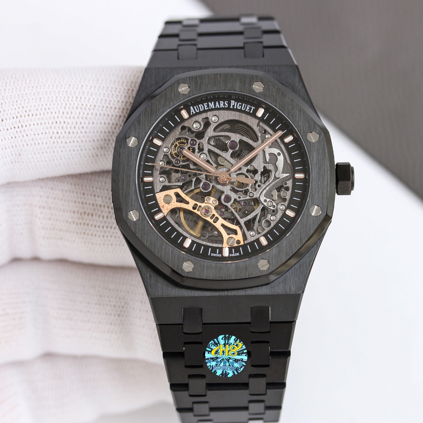 New model of Audemars Piguet Royal Oak Offshore men's mechanical watch, reference number 15407ST.OO.1220ST.01