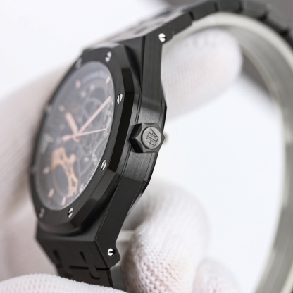 New model of Audemars Piguet Royal Oak Offshore men's mechanical watch, reference number 15407ST.OO.1220ST.01