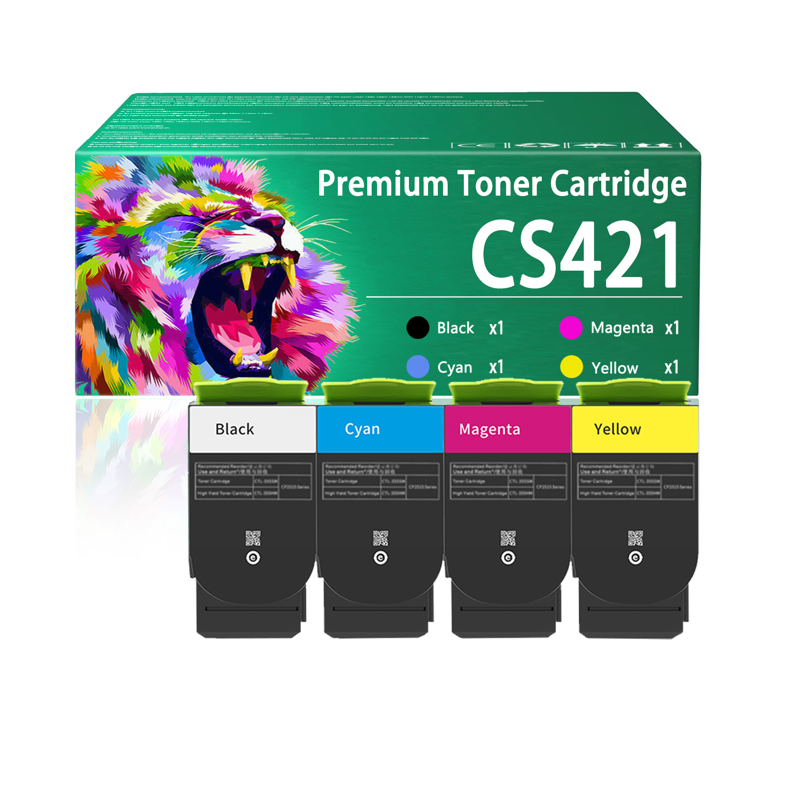 For HP CS421 78C4UK0 78C4UC0 78C4UM0 78C4UY0 Toner Cartridge Work For Lexmark CS421dn CS521dn CS622de CX421adn CX522ade CX622de CX625adhe CX625ade Printers