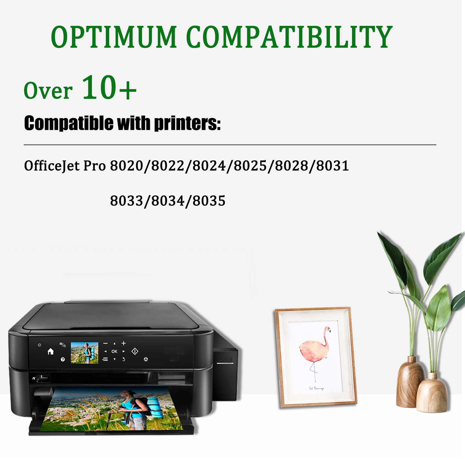 For HP 910XL Ink Cartridges Work for HP DESKJET INK ADVANTAGE 1115 1118 2135 2138 2675 2676 2677 2678 3635 3636 Printers