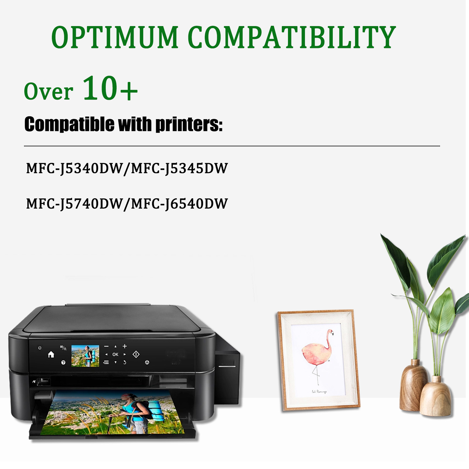 For HP LC422XL Ink Cartridges Work for Brother MFC-J5340DW MFC-J5345DW MFC-J5740DW MFC-J6540DW Printers