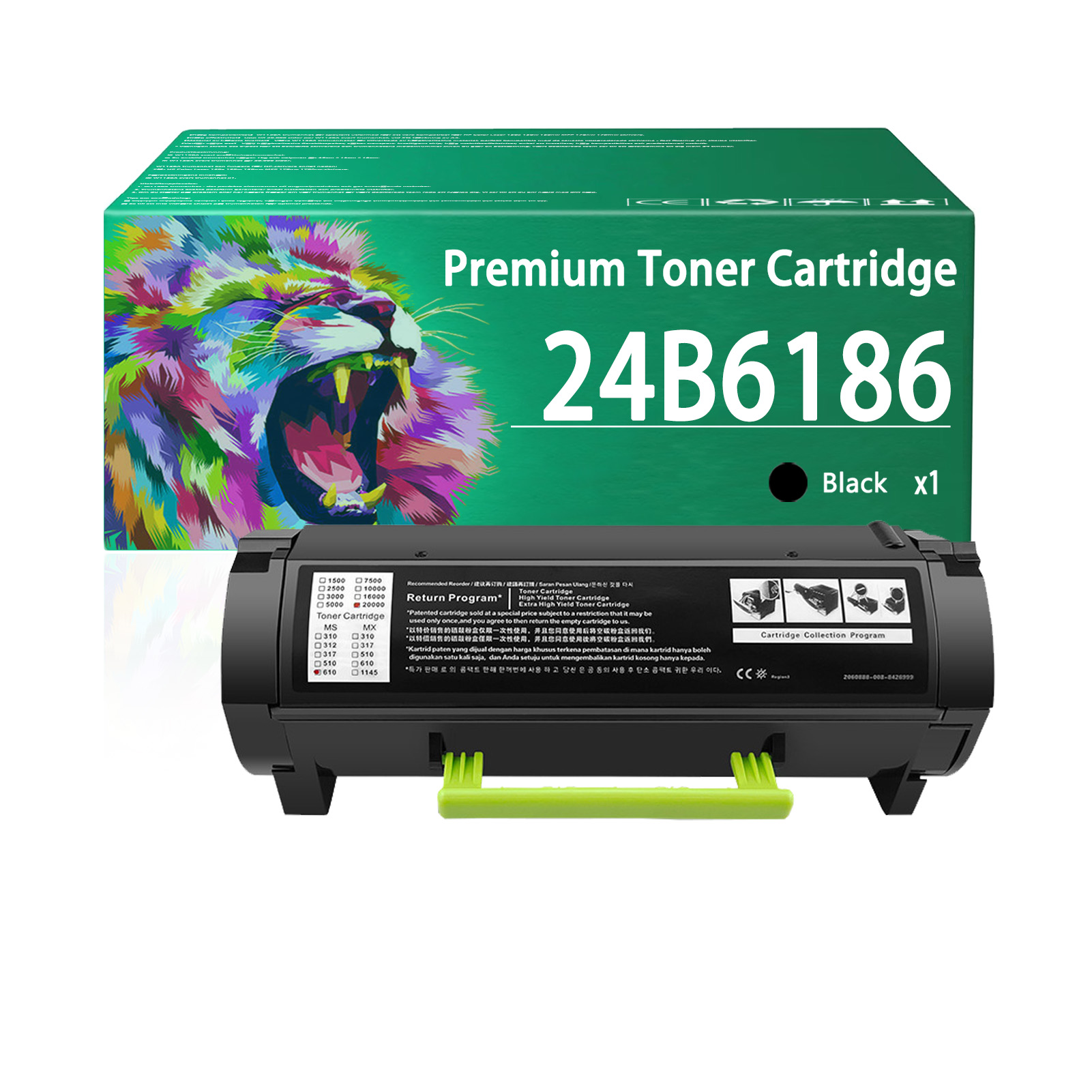 For Lexmark XM3150 24B6186 Toner Cartridges Work For Lexmark M3150 XM3150 Printers