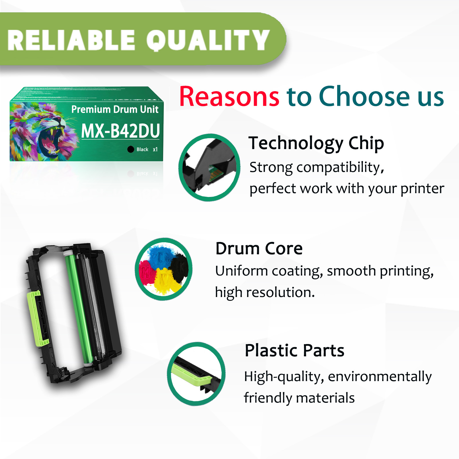 For Sharp MX-B42DU MXB42DU B42DU Imaging Drum Unit Work for Sharp MX-B427W MX-B427PW Printers