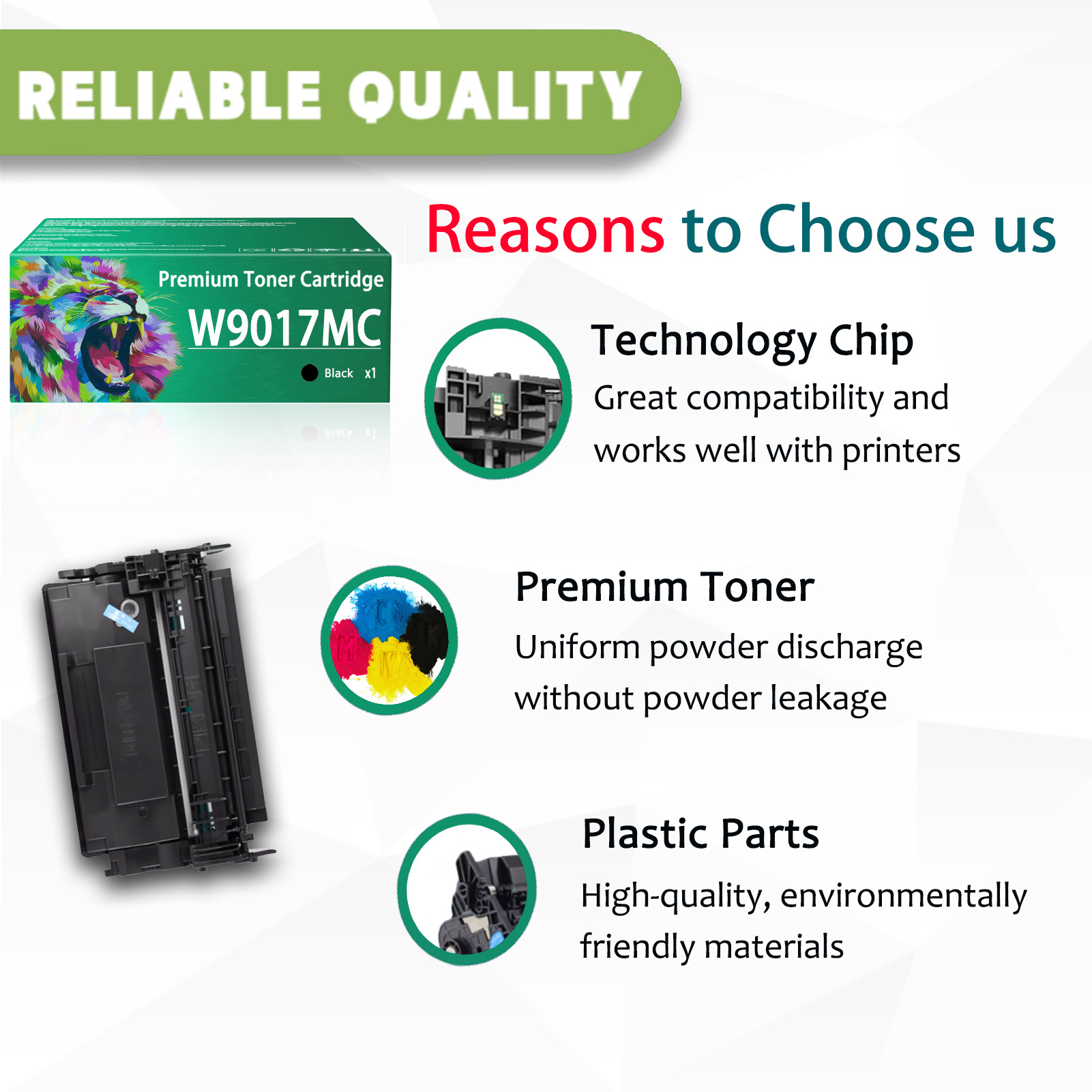 For HP W9017MC Toner Cartridges Work For HP LaserJet Managed E50045 E50045dw MFP E52545 E52545dn E52545c Printers