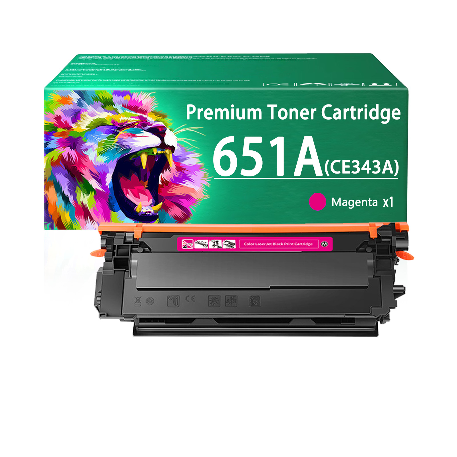 For HP 651A CE340A CE341A CE343A CE342A Toner Cartridge Work for HP LaserJet Enterprise 700 Color M775dn M775f M775z M775z+ Printer