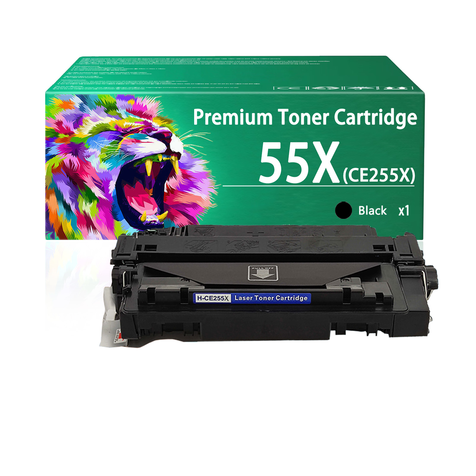 For HP 55X CE255X Toner Cartridges Work For HP LaserJet M521dn P3015d P3015dn P3015n P3015x M525dn M525f M525c Printers