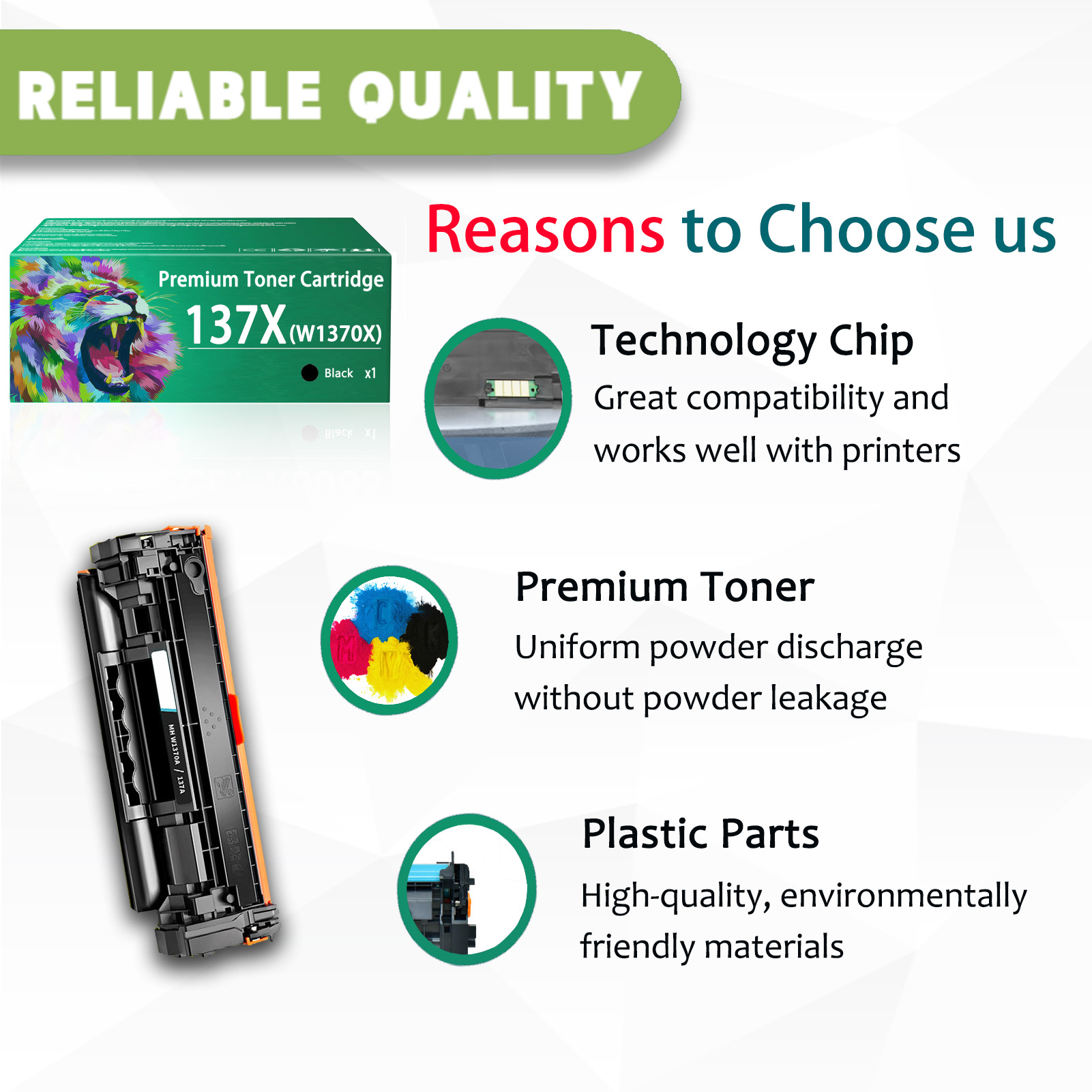 For HP 137X W1370X Toner Cartridges Work for HP LaserJet MFP M208dw M232dwc M232dw M233dw M233SDN M233SDW Printers