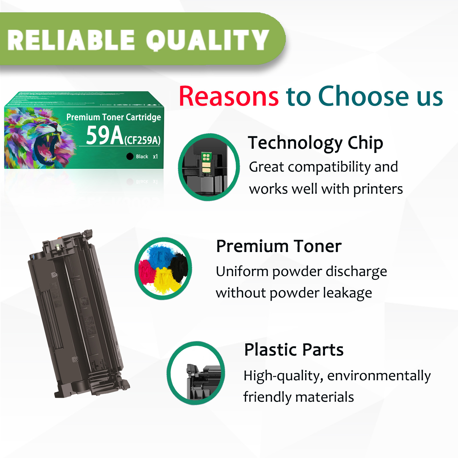 For HP 59A CF259A Toner Cartridges Work For HP LaserJet Pro MFP M428dw M428fdn M428fdw M404dw M404dn M404n M304 Printer