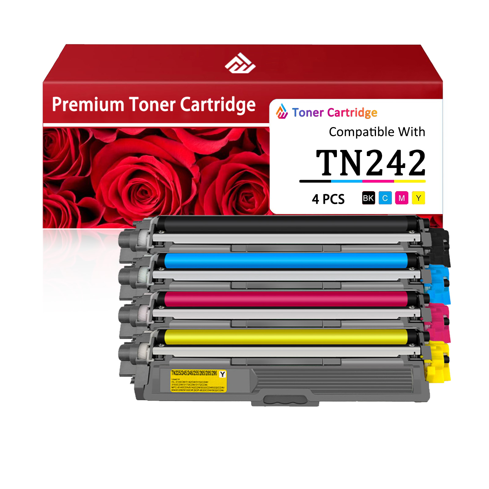 For TN242 Toner Cartridge Work For Brother HL-3140 HL-3140W HL-3150CDW HL-3170CDW MFC-9330CDW MFC-9140CDN MFC-9340CDW DCP-9020CDW Printers