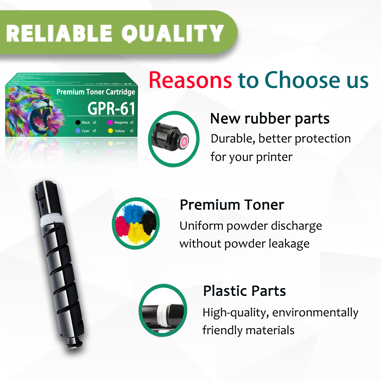 For Canon GPR61 GPR-61 Toner Cartridge Work for Canon imageRunner IR-ADV DX C5840i C5850i C5860i C5870i Printers