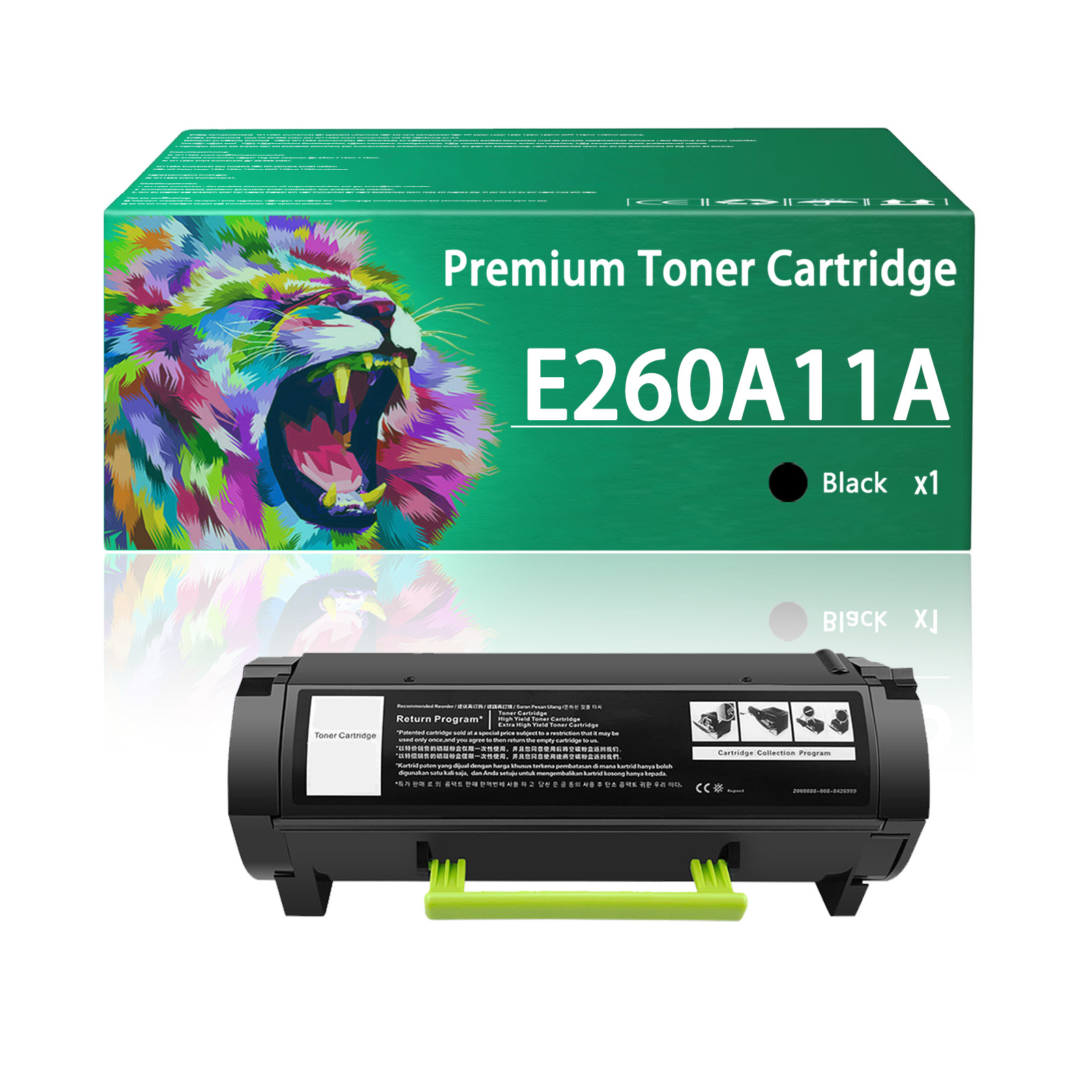For Lexmark E260 E260A11A Toner Cartridges Work For Lexmark E260 E360 E460 E260 E260d E260dn E360 E360d E360dn E460 E460dn E460dw E462dtn Printers