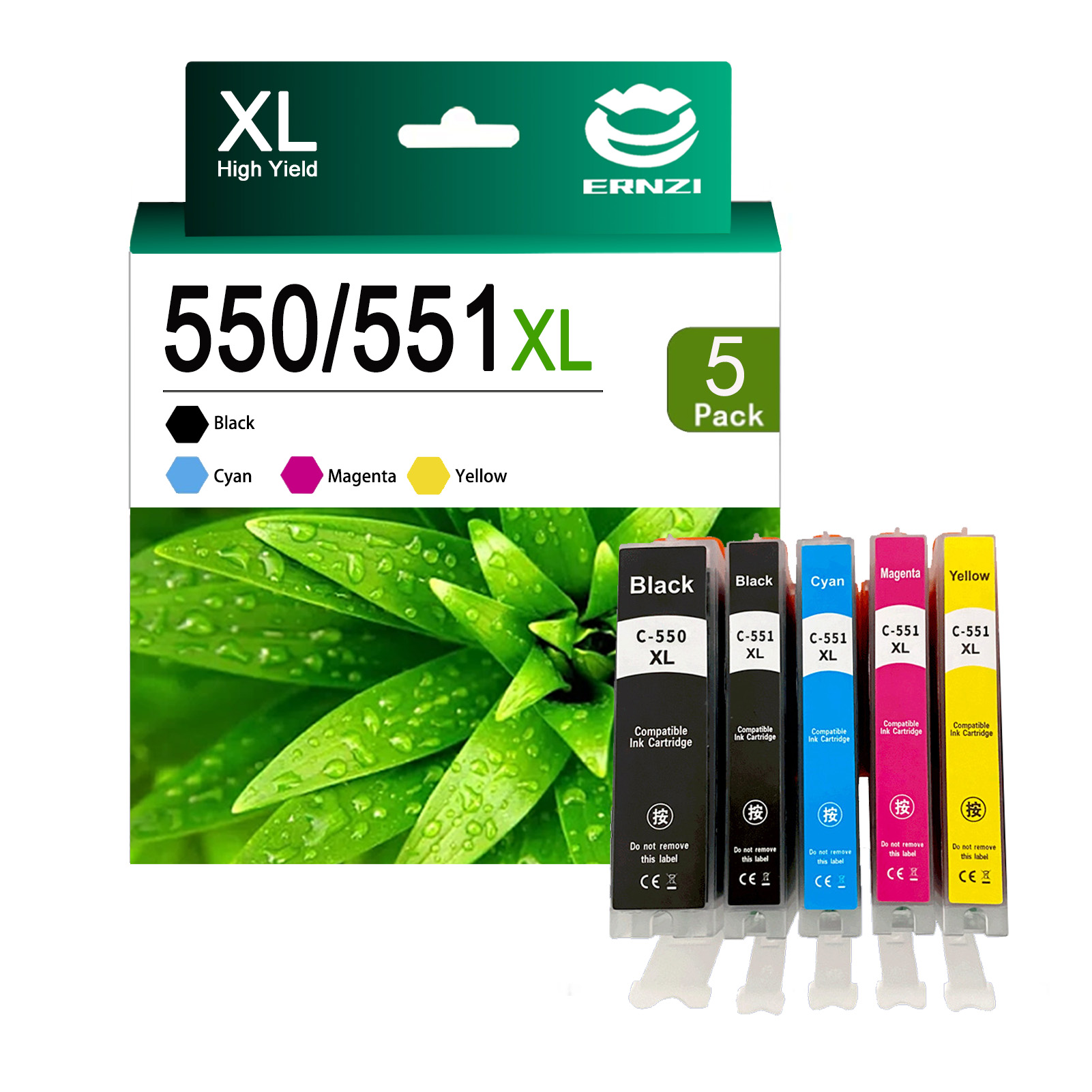 For Canon PGI-550XL CLI-551XL Ink Cartridge Work For Canon Pixma MG5450 MG5550 MG5650 MG6350 MG6450 MG6650 MG7150 MG7550 IP7250 IP8750 MX925 MX725 IX6850 Printers
