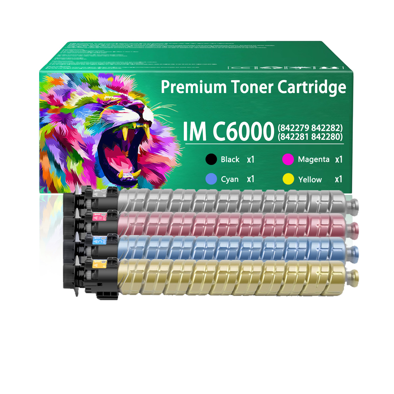 For Ricoh IM C6000 842279 842282 842281 842280 Toner Cartridge Work For Ricoh IM C6000 C4500 C5500 Printers