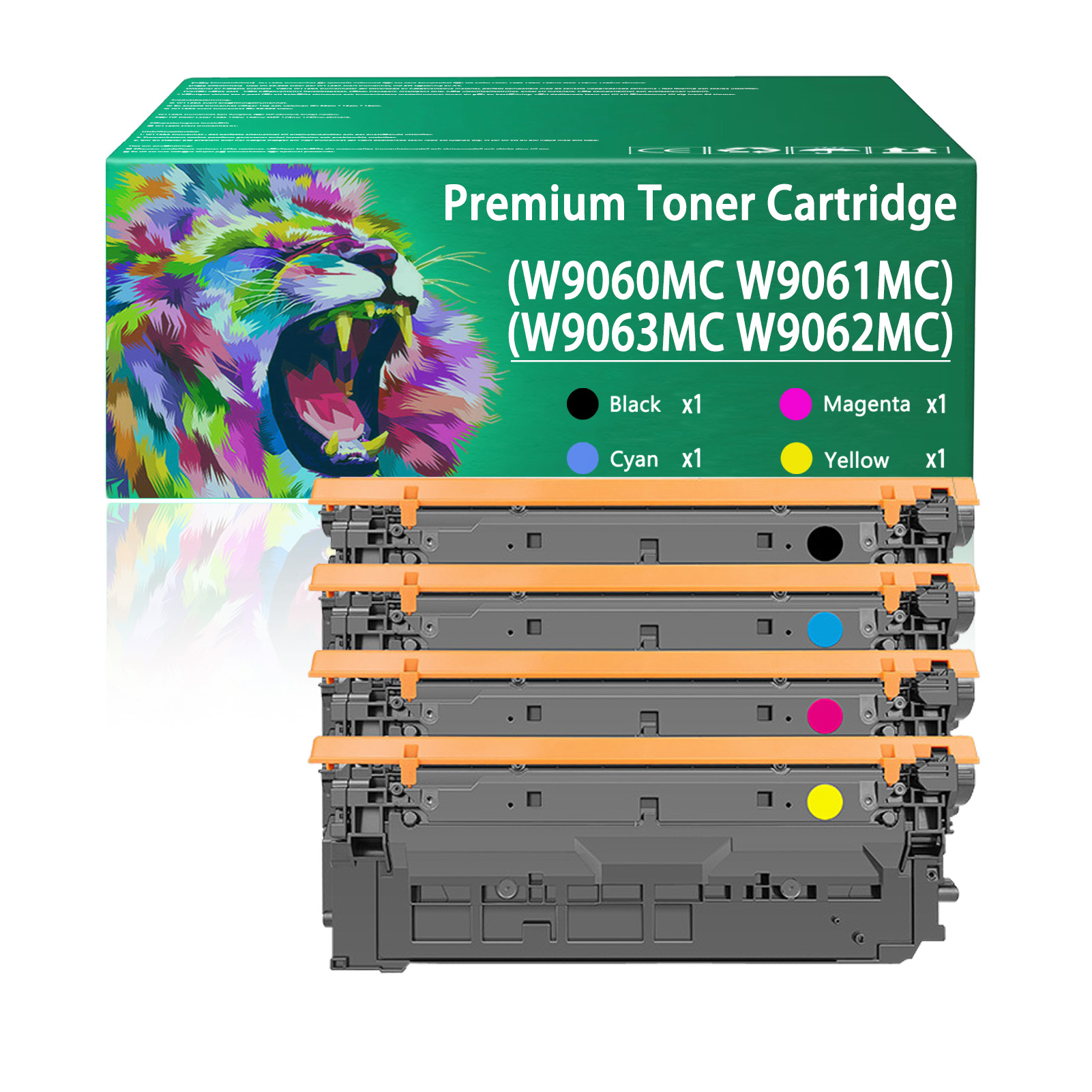 For HP W9060MC W9061MC W9063MC W9062MC Toner Cartridge Work for HP Color LaserJet Managed E55040dw E57540dn E57540cs Printers
