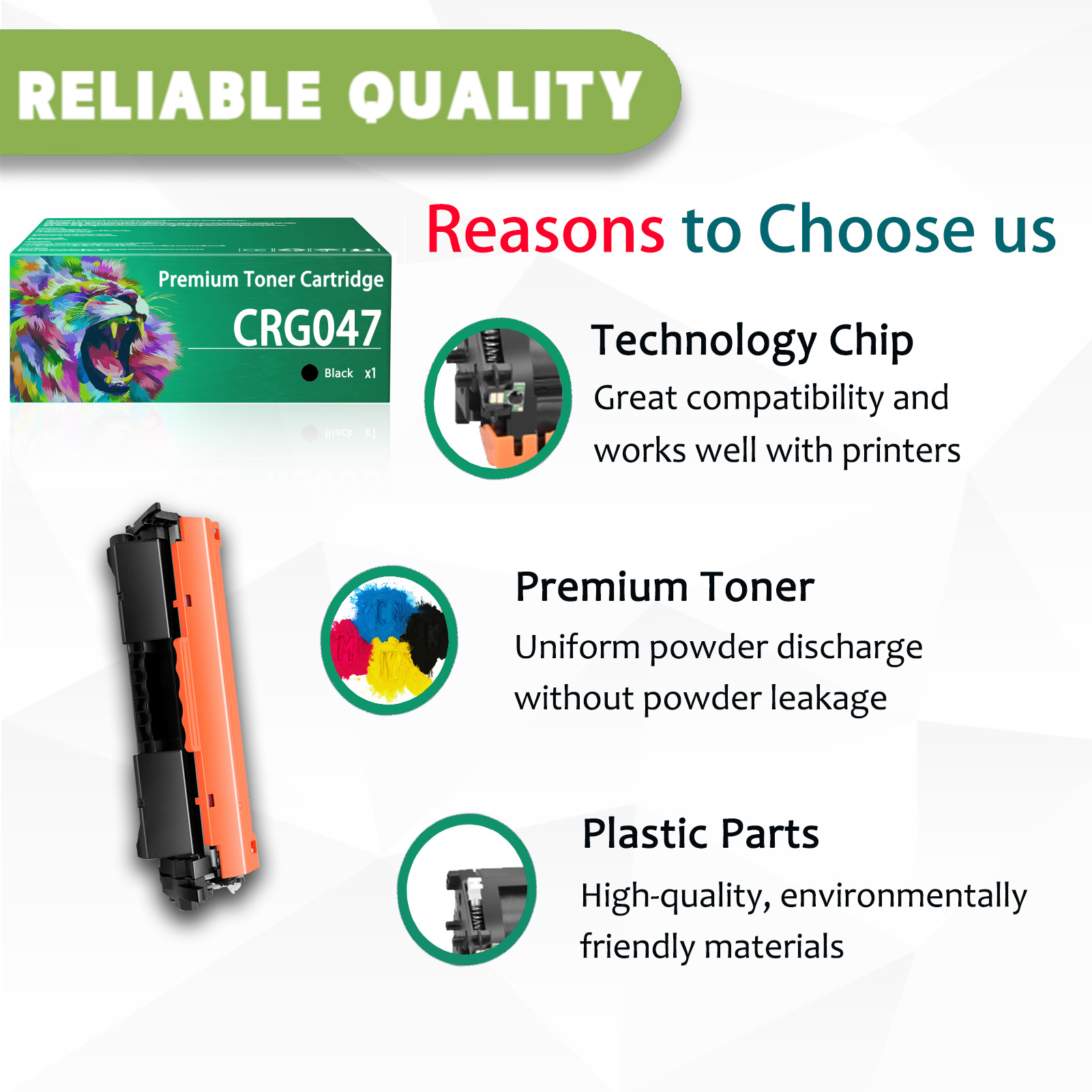 For CRG047 047 CRG-047 2164C001 Toner Cartridges Work For Canon imageClass LBP113w MF113w LBP110 MF110 LBP112 MF112 Printers