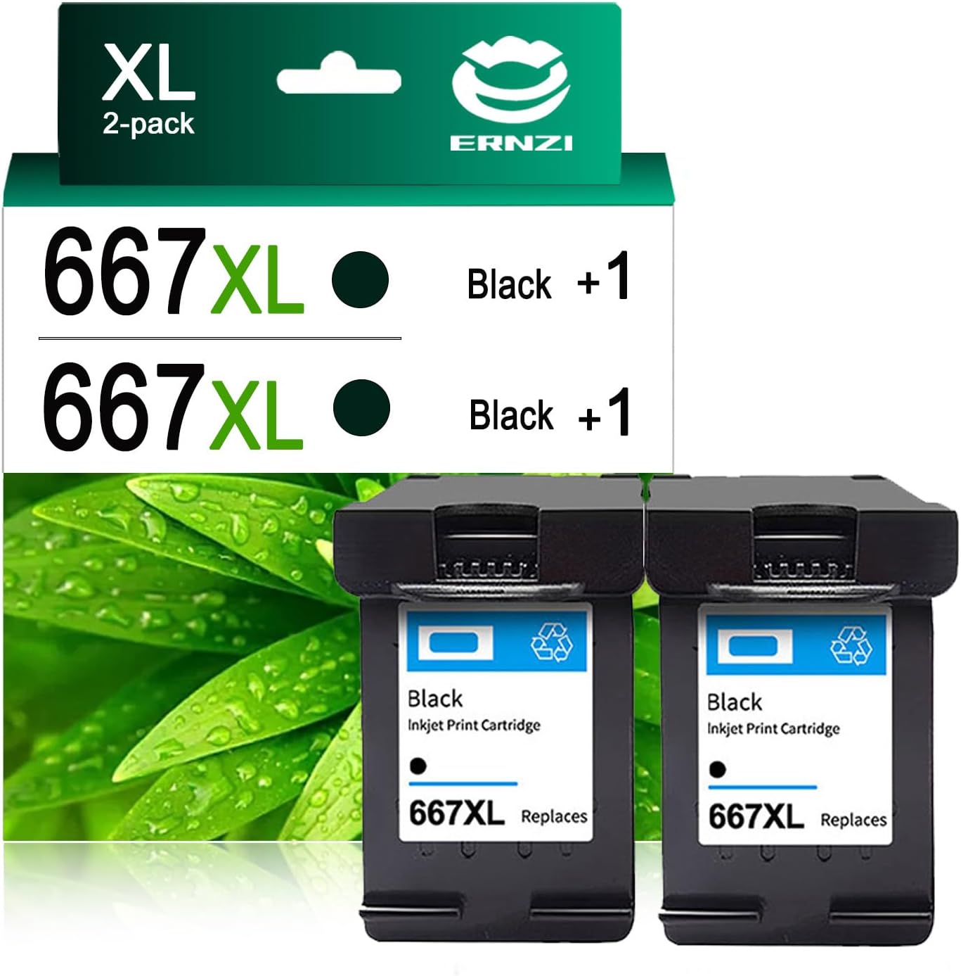 For HP 667XL Ink Cartridge Work For HP DeskJet Plus 4175 4178 6078 6478 1216 2336 2775 2776 2777 2778 2779 Printers
