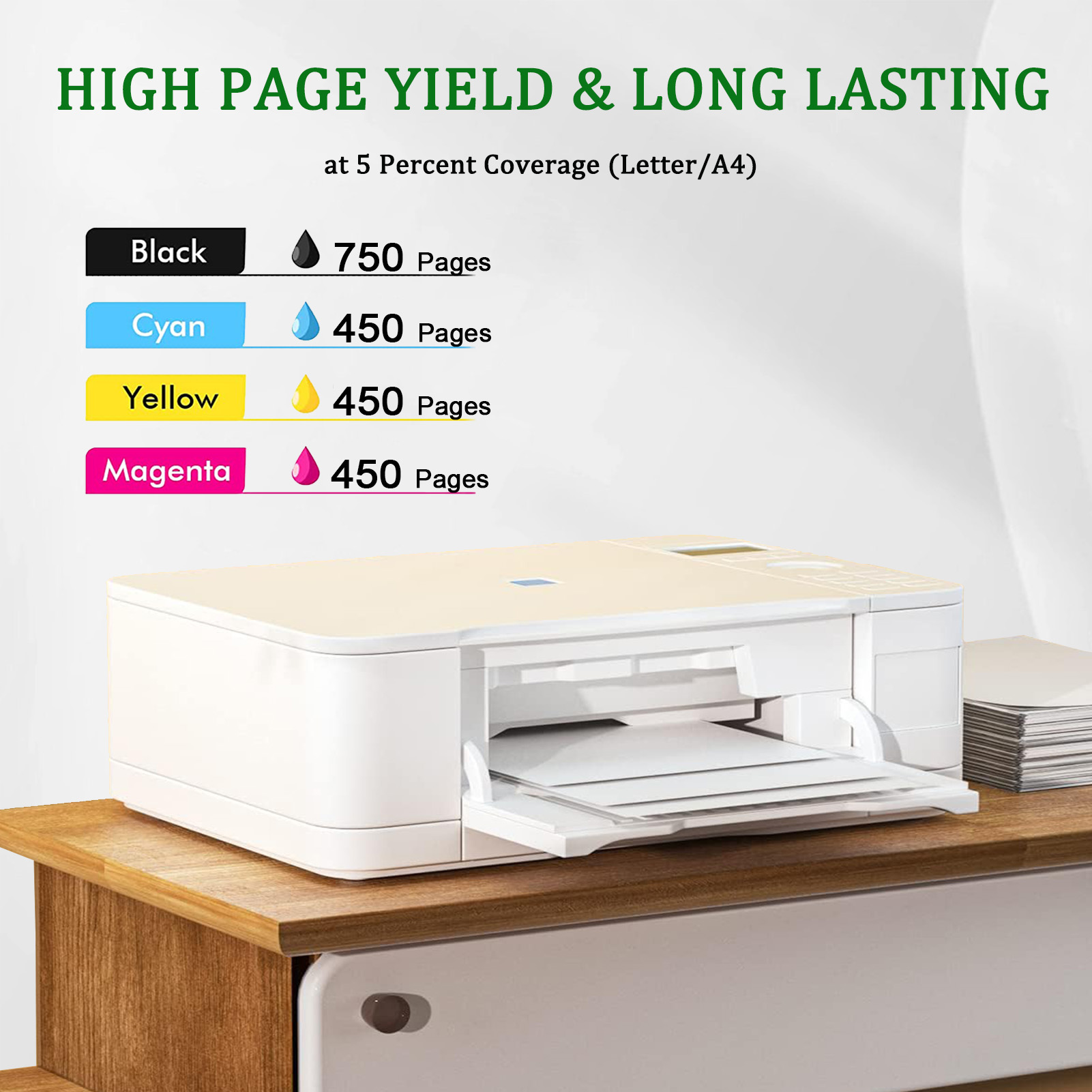 For HP 664XL Ink Cartridges Work for HP DESKJET INK ADVANTAGE 1115 1118 2135 2138 2675 2676 2677 2678 3635 3636 Printers