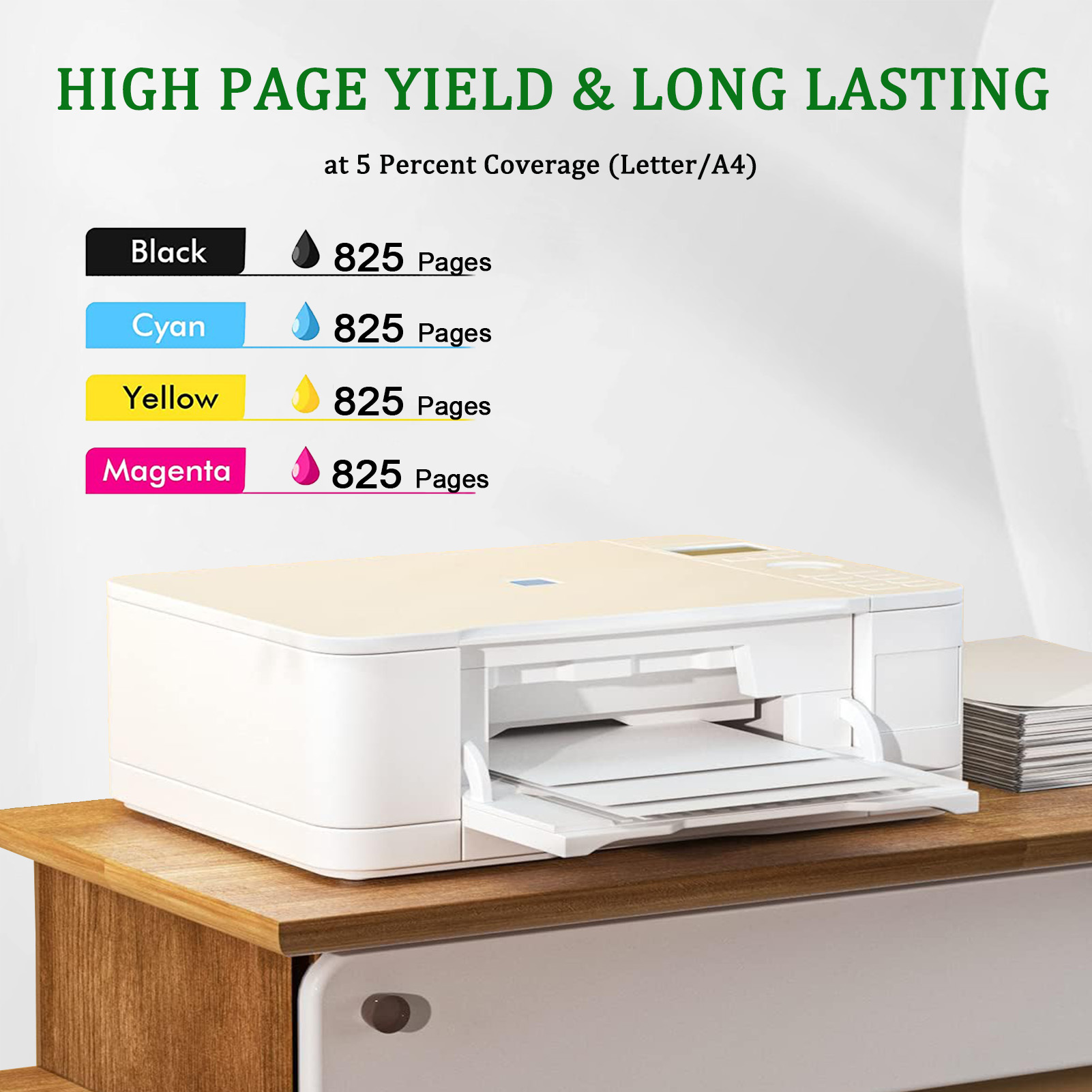 For HP 910XL Ink Cartridges Work for HP DESKJET INK ADVANTAGE 1115 1118 2135 2138 2675 2676 2677 2678 3635 3636 Printers