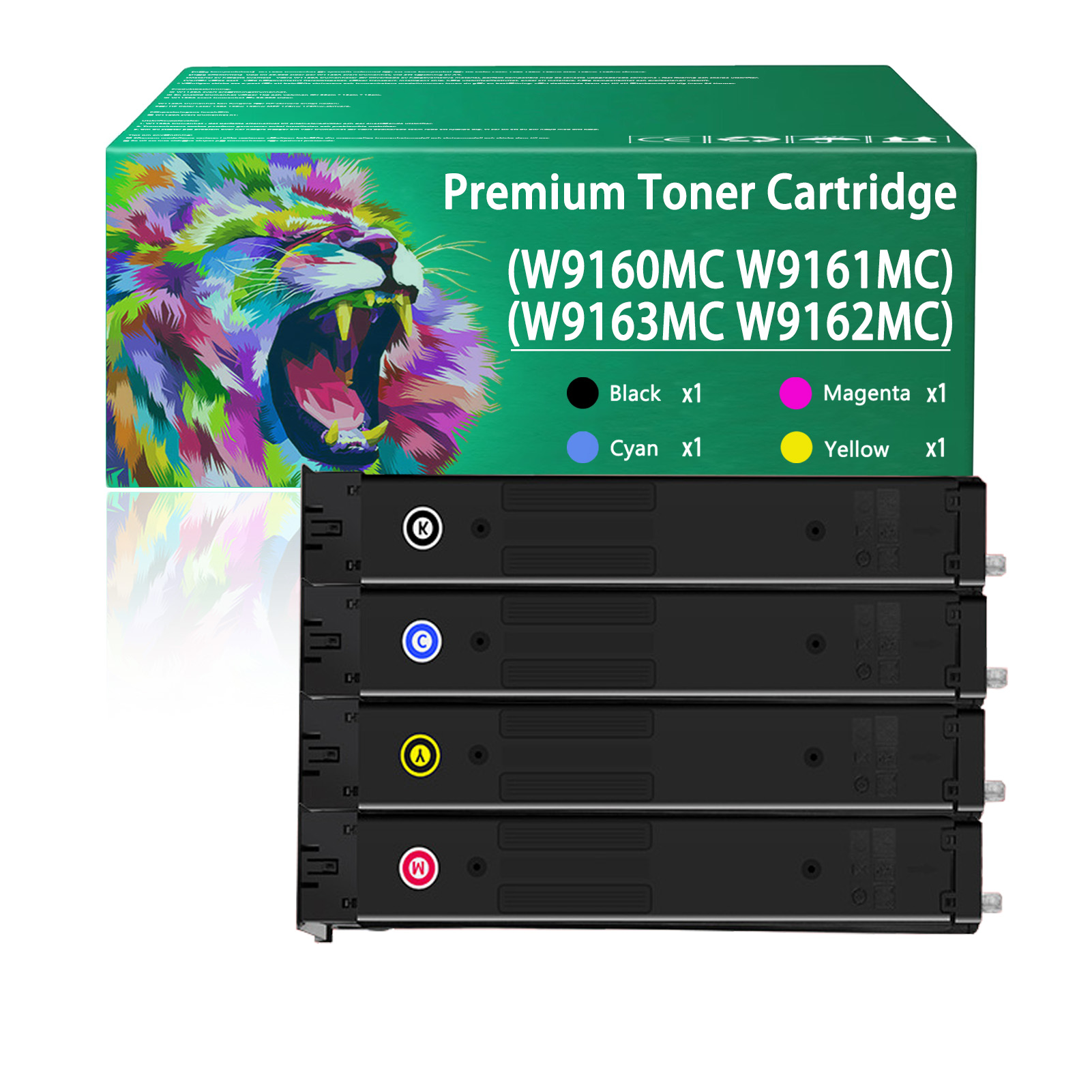 For HP W9160MC W9161MC W9163MC W9162MC Toner Cartridge Work for HP Color LaserJet Managed MFP E87740dn E87750dn E87760dn E87770dn Flow MFP E87740z E87750z E87760z E87770Z Printers