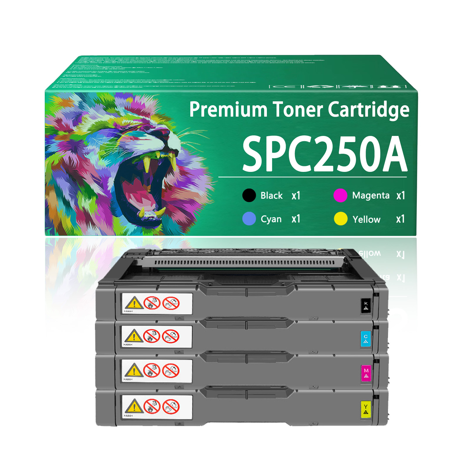 For Ricoh SP C250A 407539 407540 407541 407542 Toner Cartridge Work For Ricoh SP C250DN C250SF C261DNw C261SFNw C260DNw C260SFNw Printers