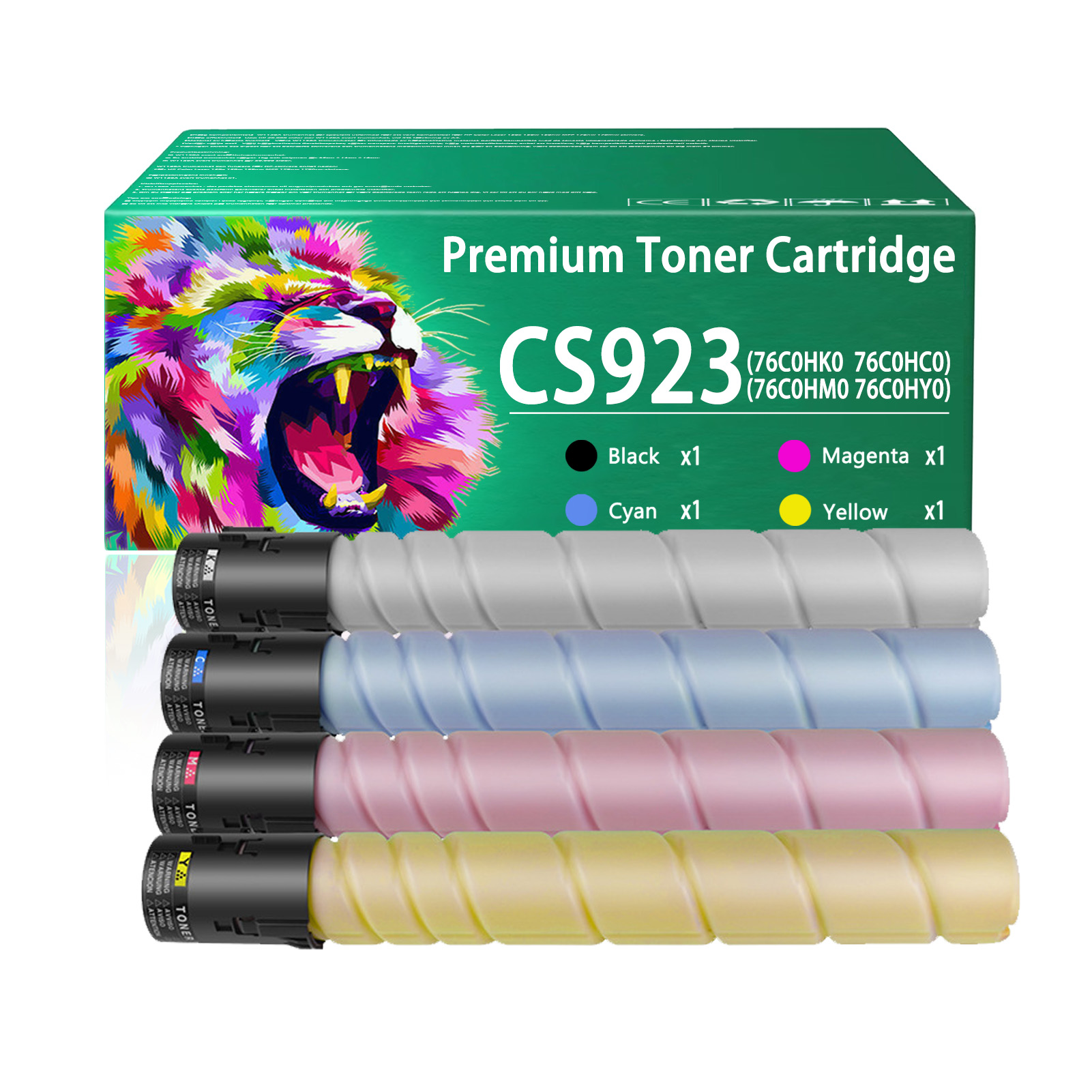 For Lexmark CS923 76C0HK0 76C0HC0 76C0HM0 76C0HY0 Toner Cartridge Work For Lexmark CS923 CX921 CX922 CX923 CX924 Printers