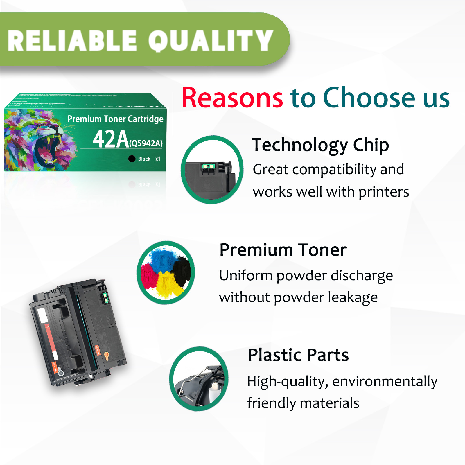 For HP 42A Q5942A Toner Cartridges Work For HP LaserJet 4240 4240n 4250 4250dtn 4250dtns 4250dtnsl 4250n 4250tn 4350 4350dtn 4350dtnsl 4350n 4350tn 4350mfp Printer