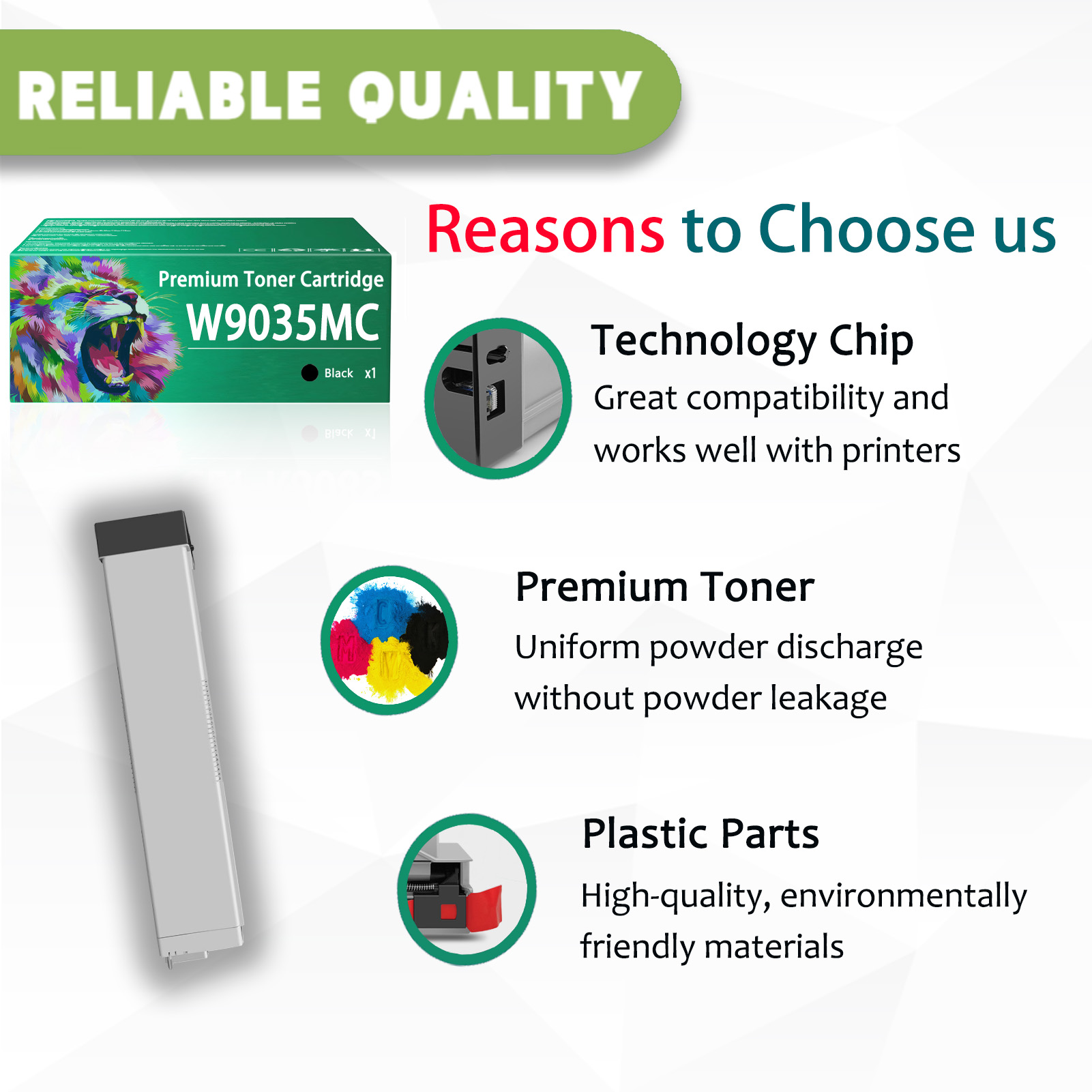 For HP W9035MC Toner Cartridges Work For HP LaserJet Managed MFP E73025dn E73030dn Printers