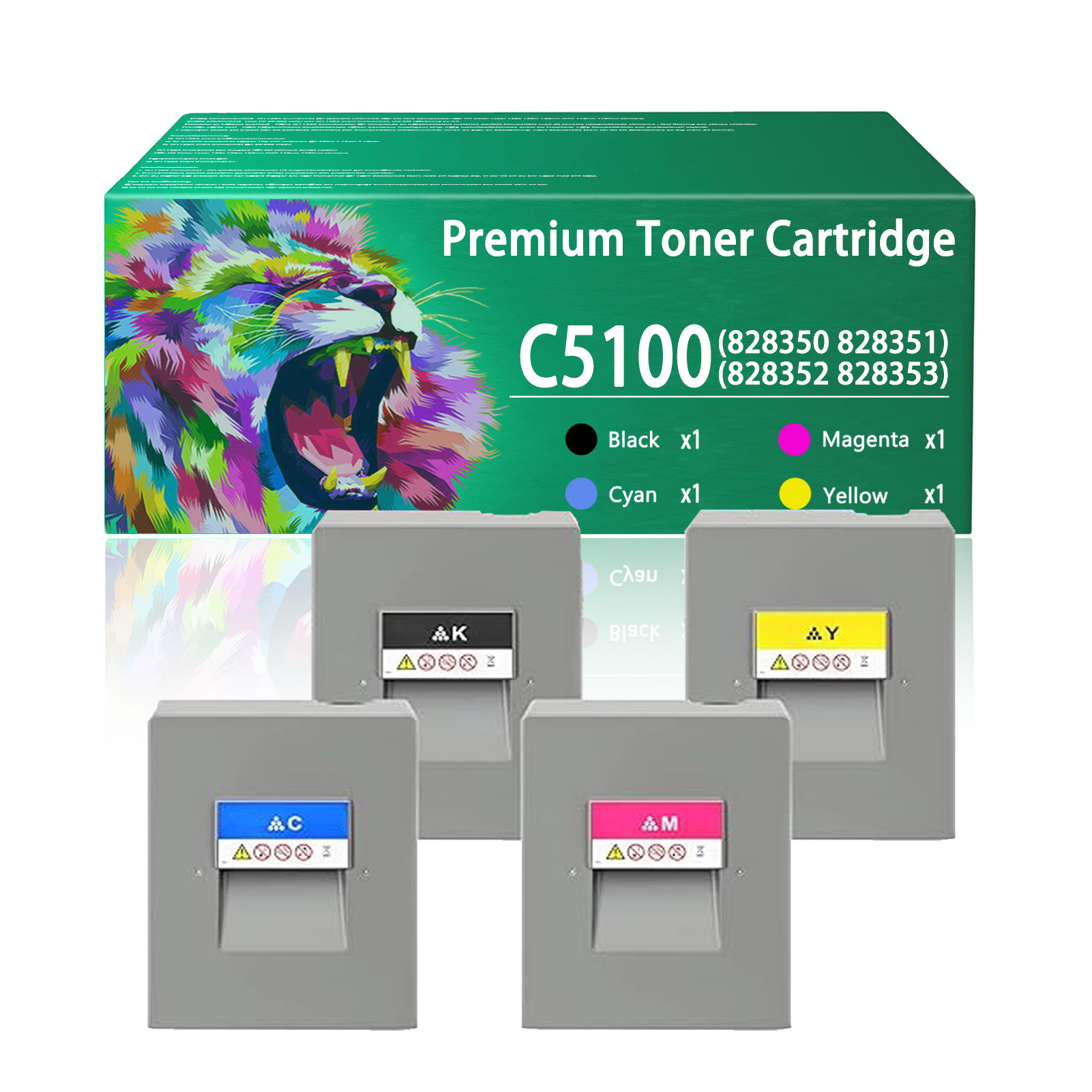 For Ricoh C5100 828350 828353 828352 828351 Toner Cartridge Work For Ricoh Pro C5100S C5110S C5100 C5110 Printers