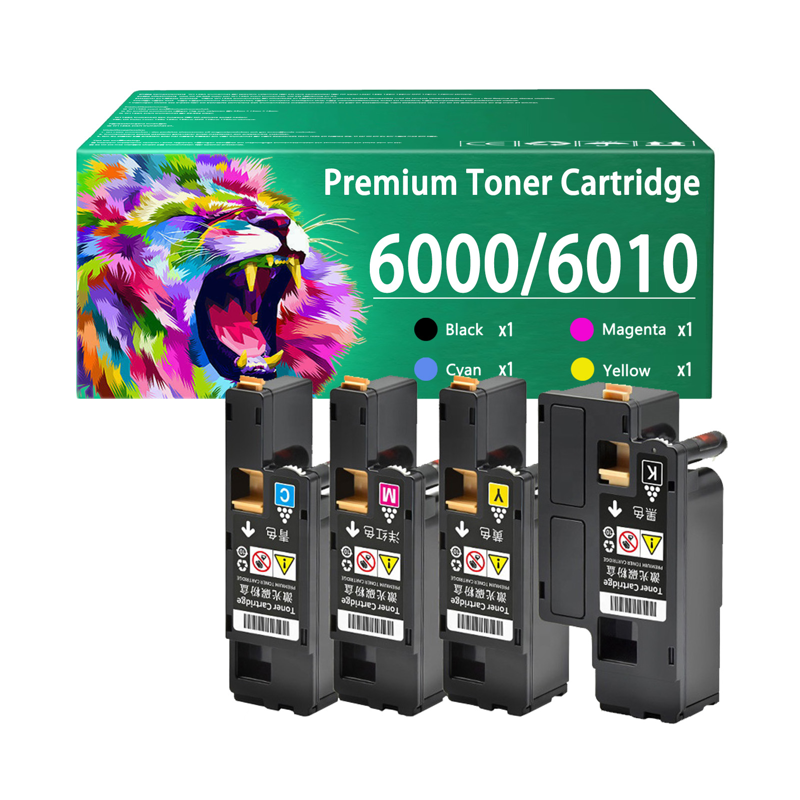 For Xerox 6000 6010 106R01630 106R01627 106R01628 106R01629 Toner Cartridge Work For Xerox Phaser 6000 6010 WorkCentre 6015 Printers