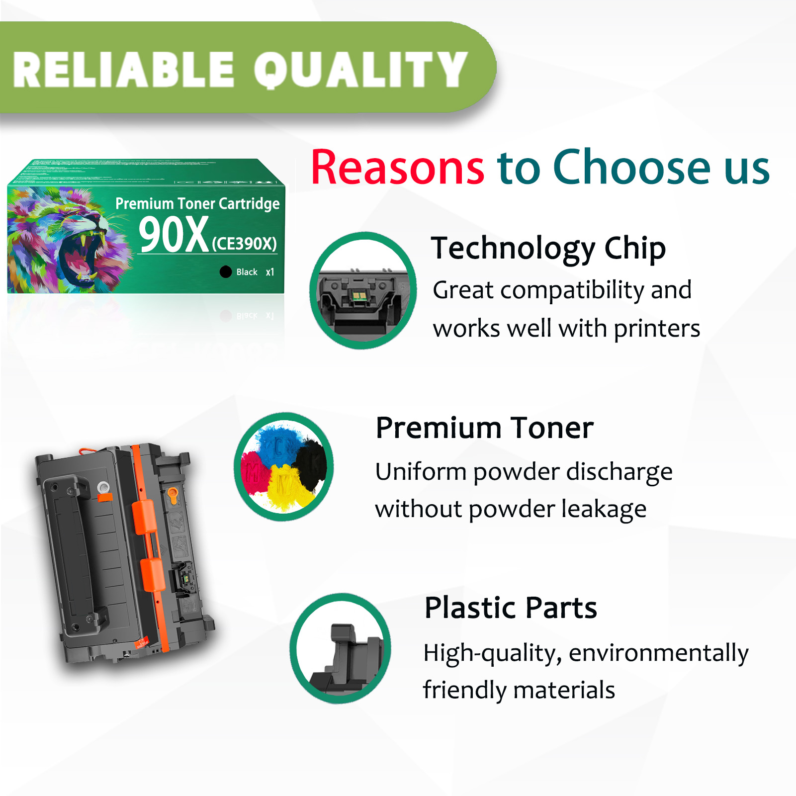 For HP 90X CE390X Toner Cartridges Work For HP LaserJet Enterprise M601dn M601n M602dn M602n M602x M603dn M603n M603xh M4555f M4555fskm M4555h Printers