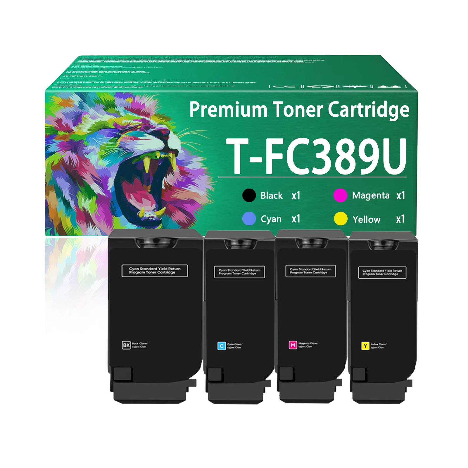 For Toshiba T-FC389U FC389UKR T-FC389UCR T-FC389UMR T-FC389UYR Toner Cartridge Work For Toshiba E-Studio 389CS 479CS Printers